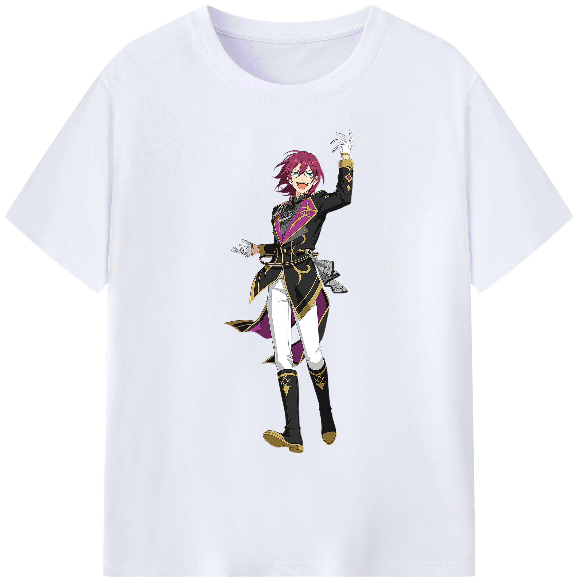 （画像用） あんさんぶるスターズ! Ensemble Stars 綿100％ メンズ半袖Tシャツ｜肌触りやわらか＆通気性