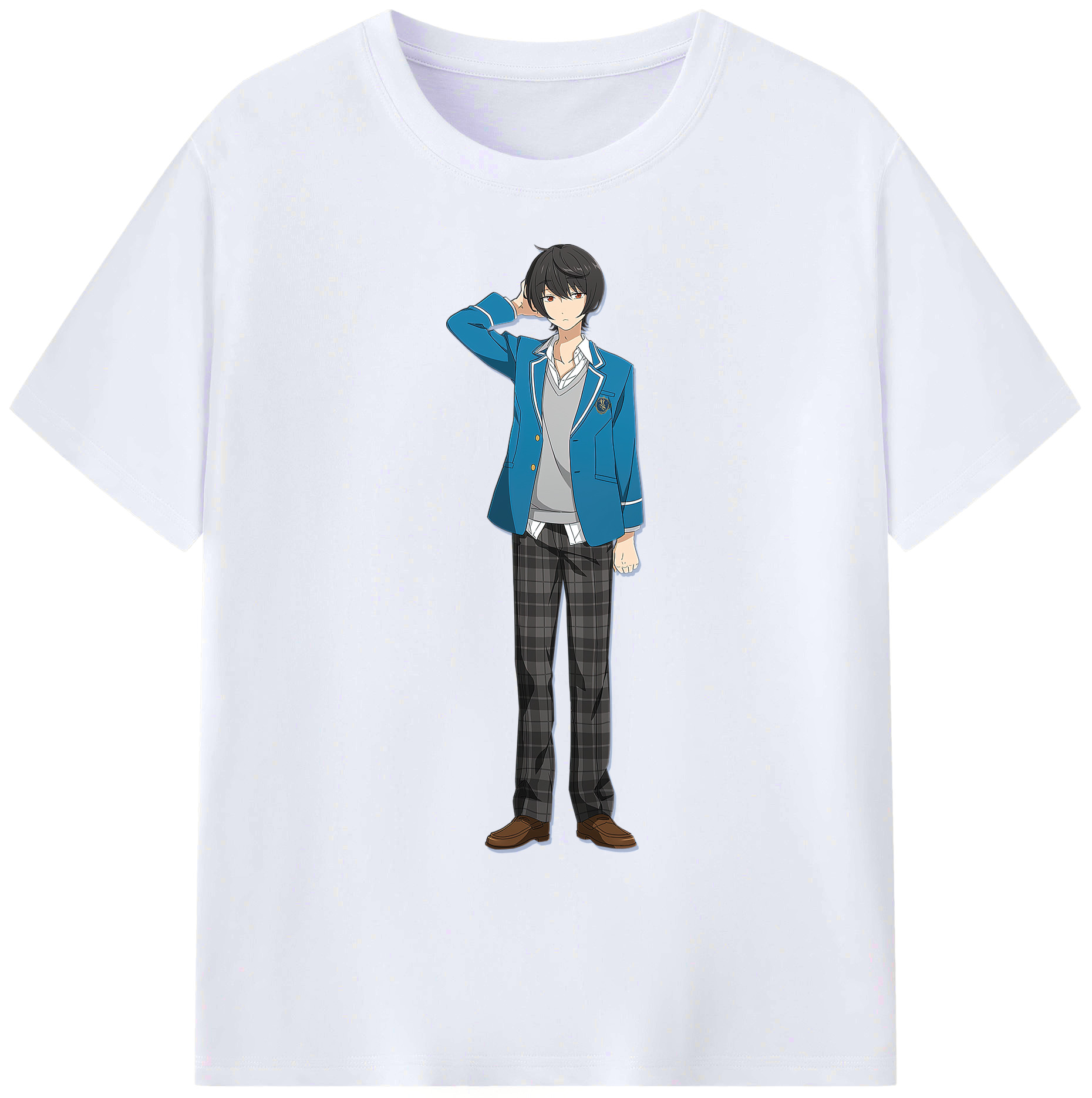 （画像用） あんさんぶるスターズ! Ensemble Stars 綿100％ メンズ半袖Tシャツ｜肌触りやわらか＆通気性