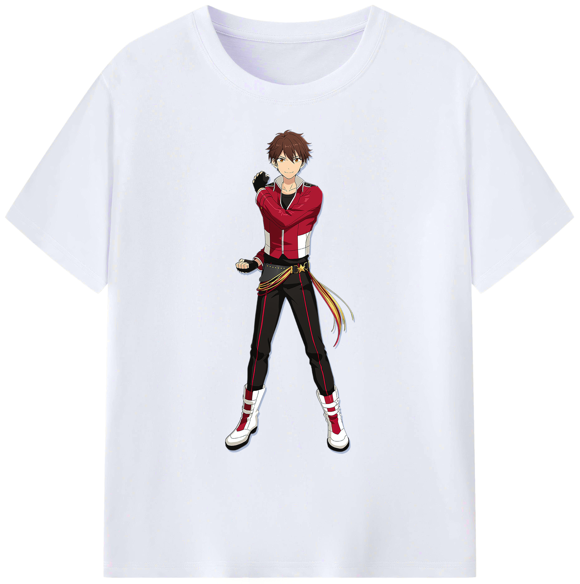 （画像用） あんさんぶるスターズ! Ensemble Stars 綿100％ メンズ半袖Tシャツ｜肌触りやわらか＆通気性