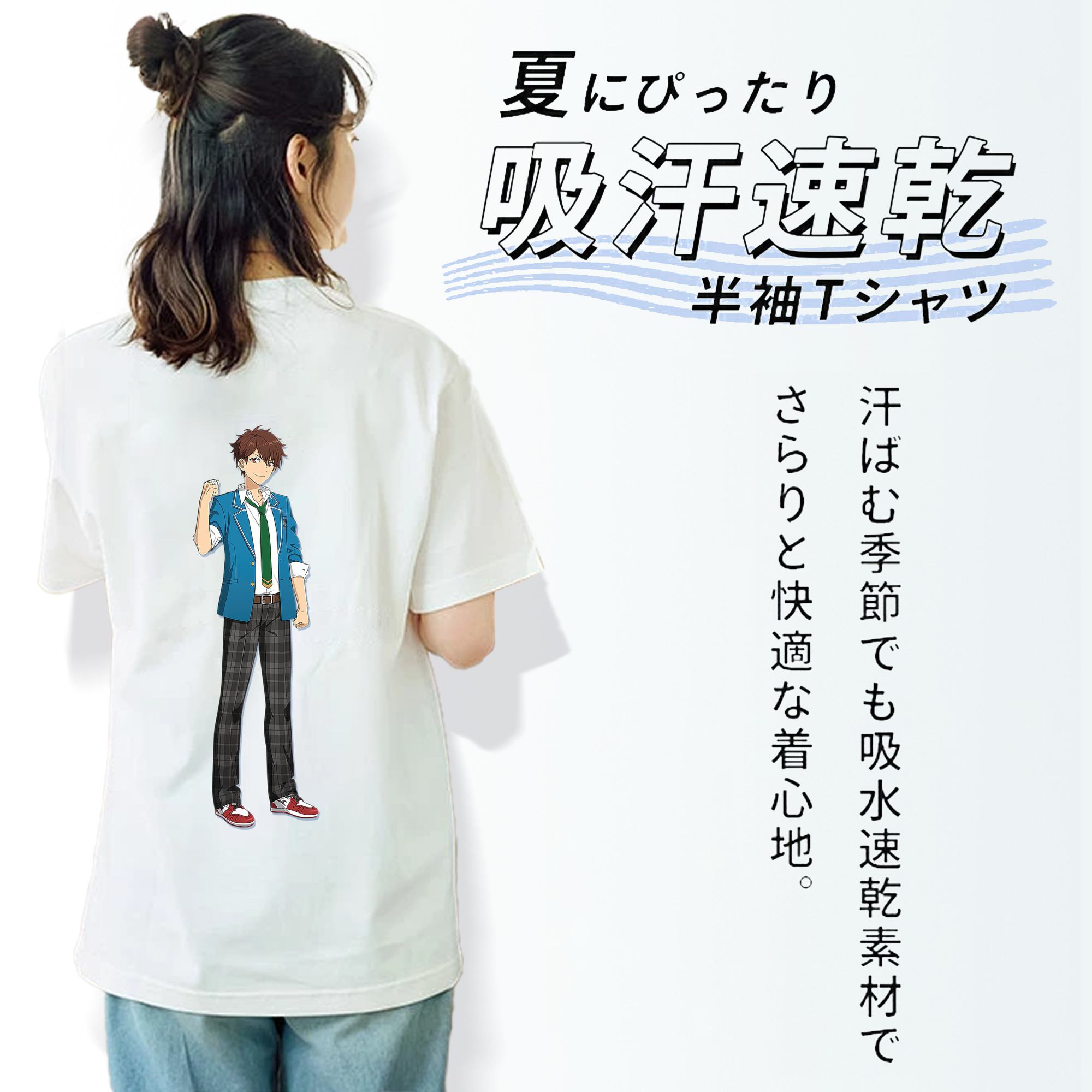 あんさんぶるスターズ! Ensemble Stars レディース半袖Tシャツ(バックプリント)