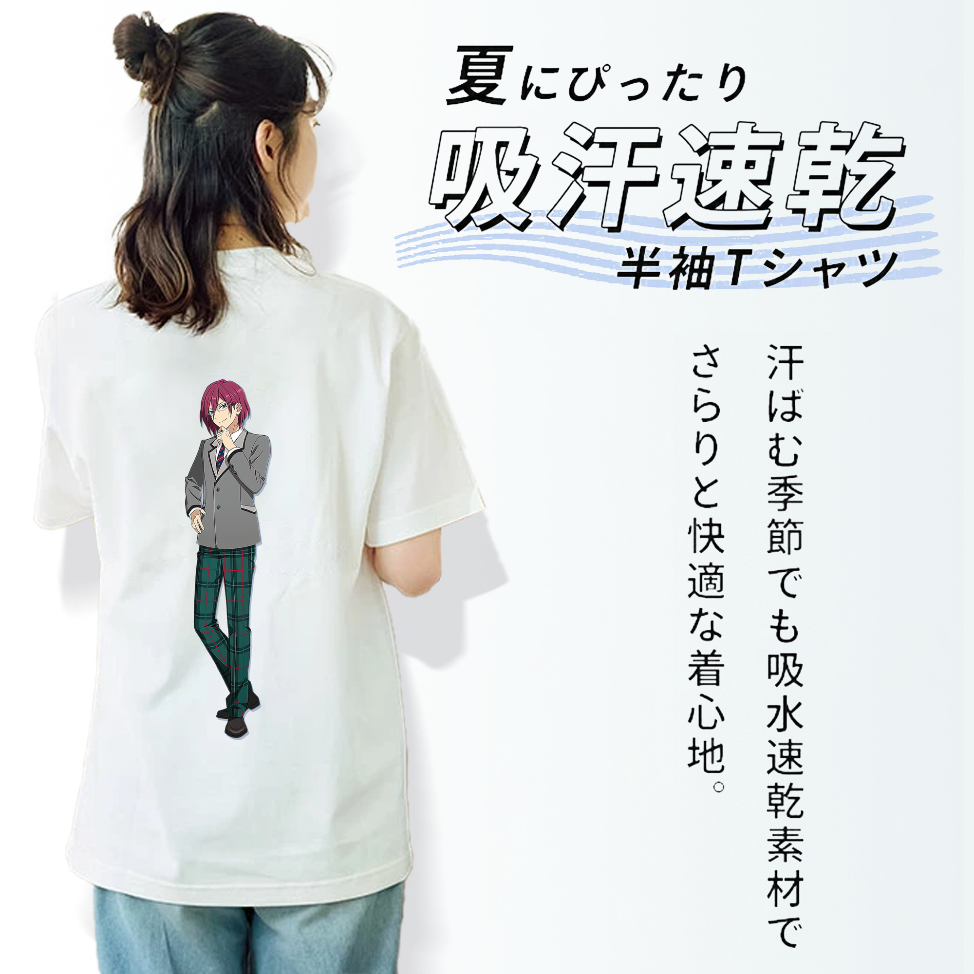 あんさんぶるスターズ! Ensemble Stars レディース半袖Tシャツ(バックプリント)