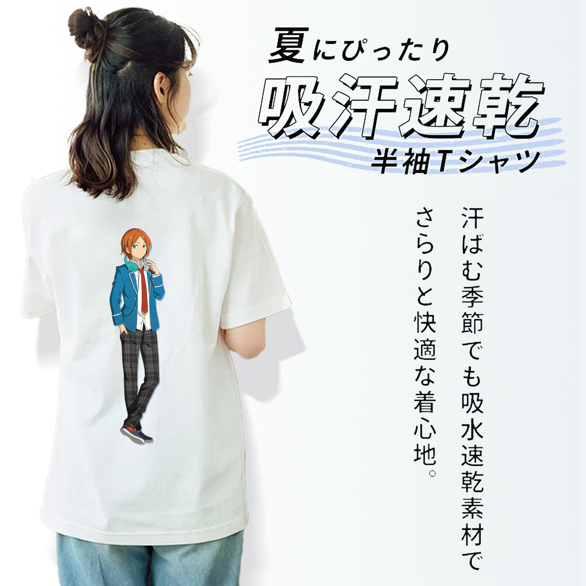 あんさんぶるスターズ! Ensemble Stars レディース半袖Tシャツ(バックプリント)