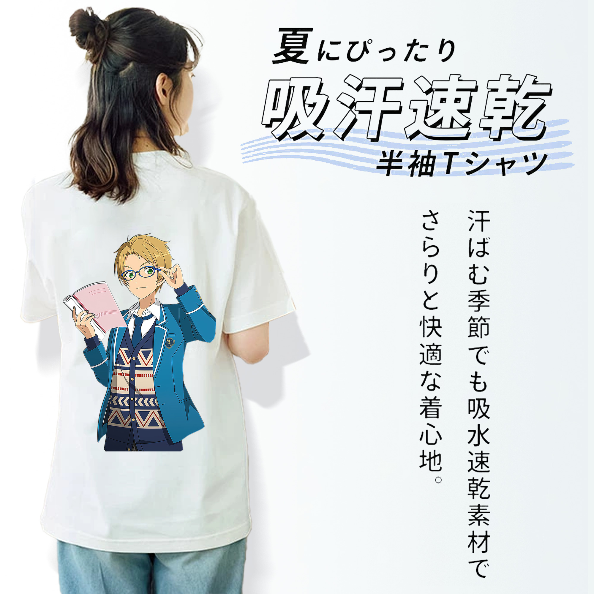 あんさんぶるスターズ! Ensemble Stars レディース半袖Tシャツ(バックプリント)
