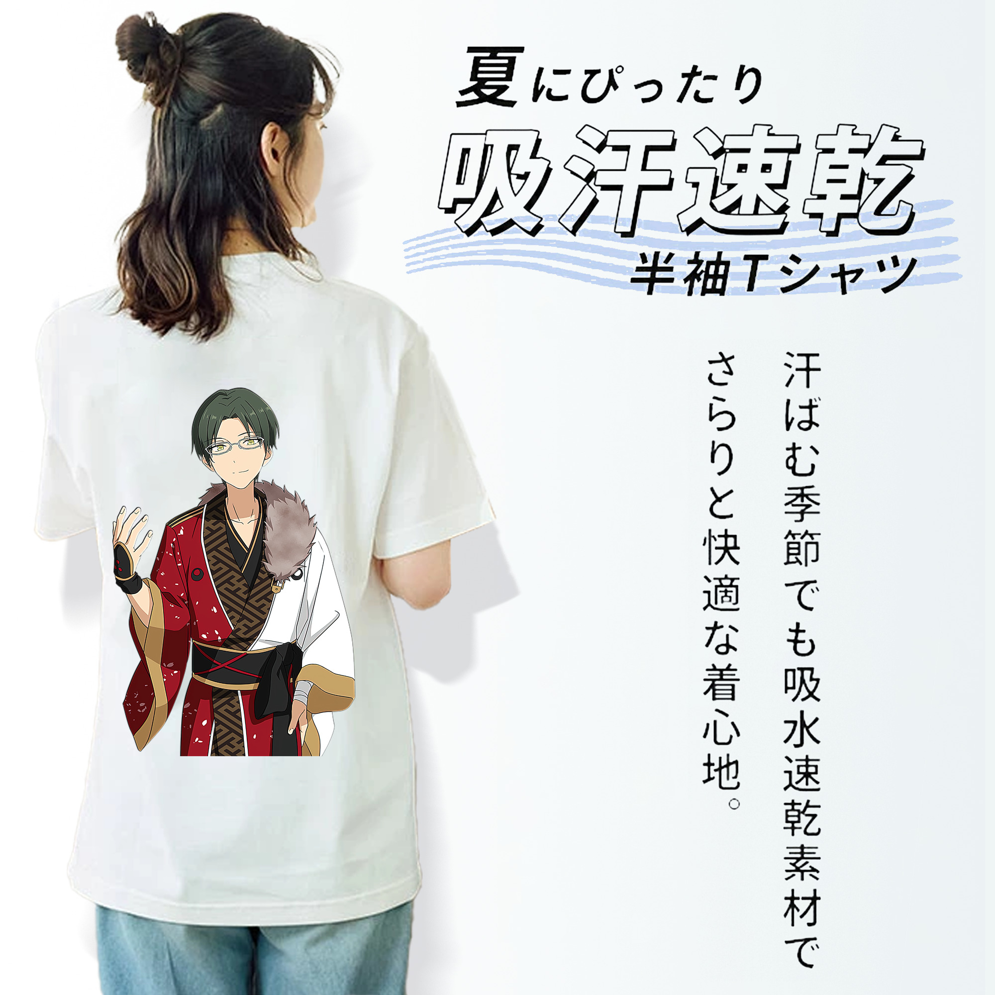 あんさんぶるスターズ! Ensemble Stars レディース半袖Tシャツ(バックプリント)