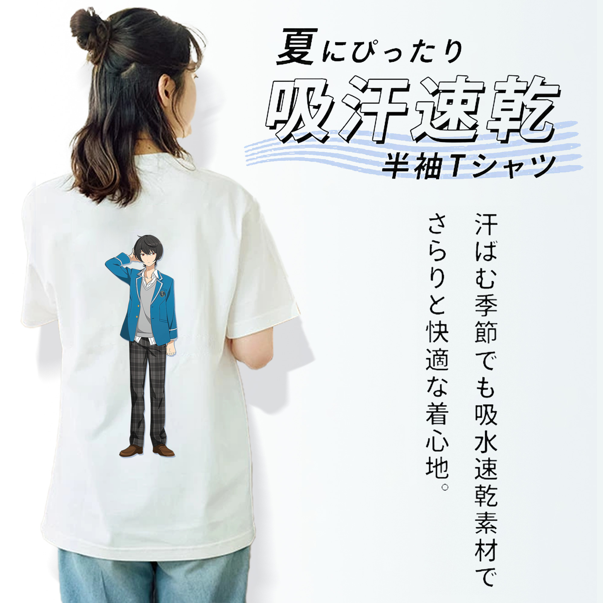 あんさんぶるスターズ! Ensemble Stars レディース半袖Tシャツ(バックプリント)
