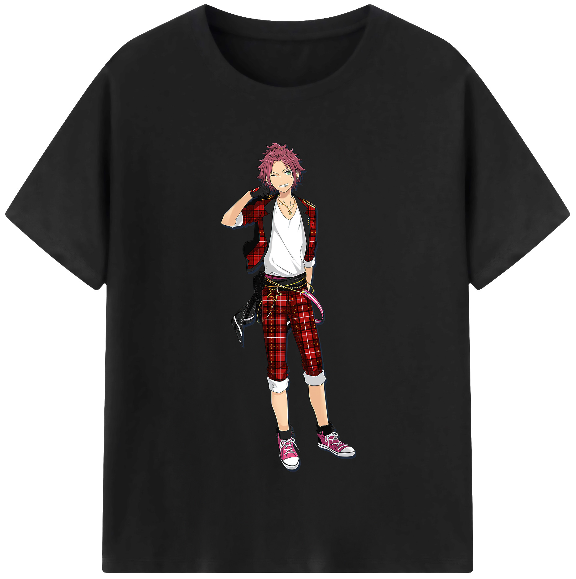 （画像用） あんさんぶるスターズ! Ensemble Stars レディースカジュアルプリントTシャツ（綿100％）
