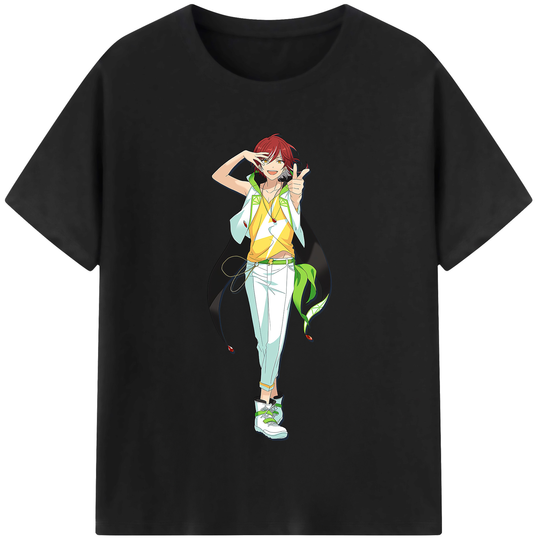 （画像用） あんさんぶるスターズ! Ensemble Stars レディースカジュアルプリントTシャツ（綿100％）