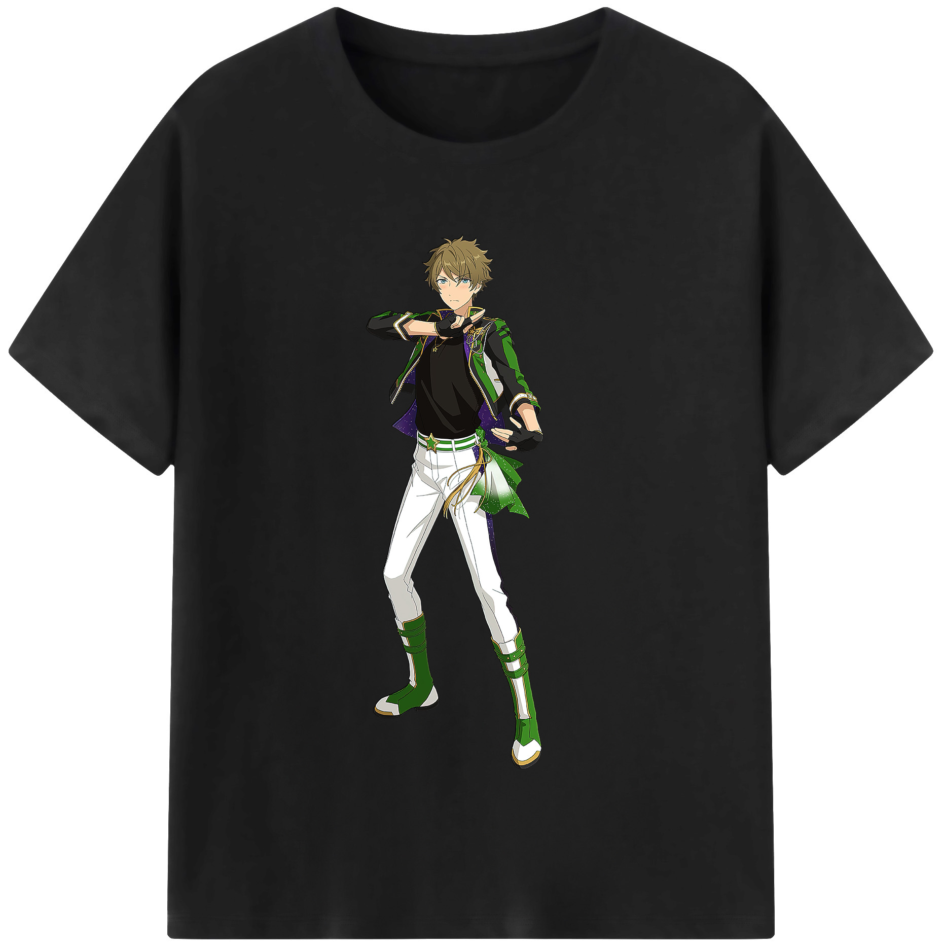 （画像用） あんさんぶるスターズ! Ensemble Stars レディースカジュアルプリントTシャツ（綿100％）