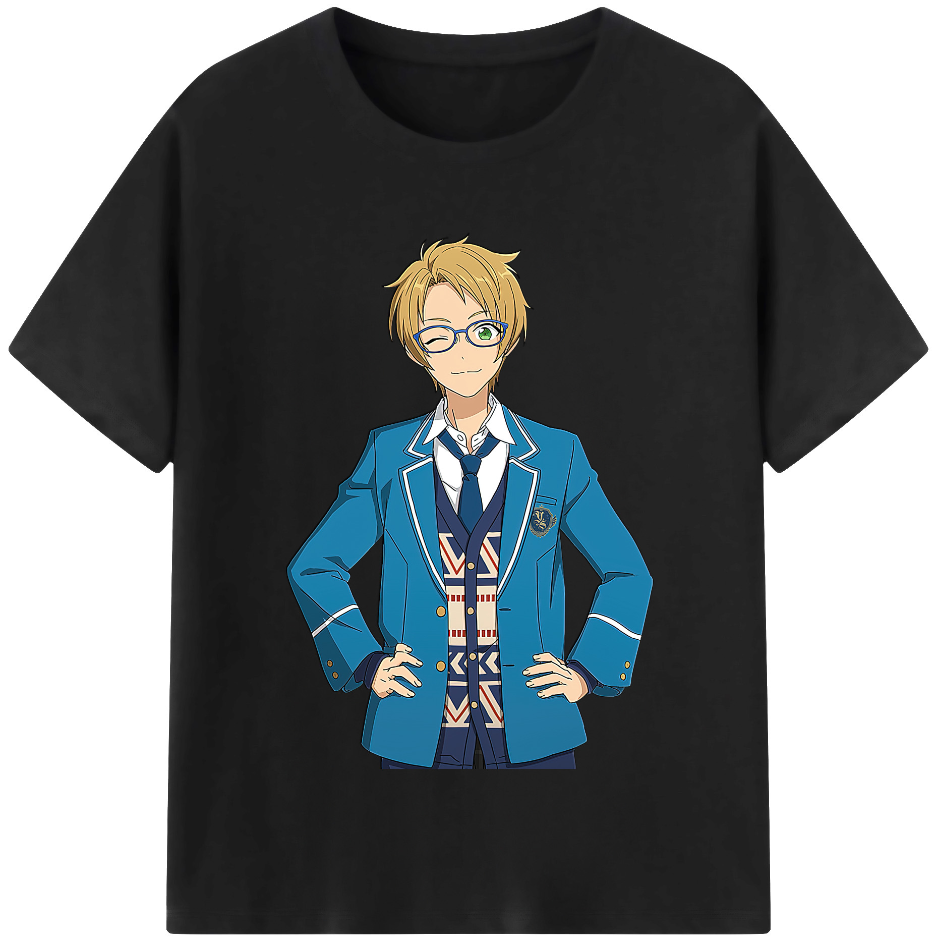 （画像用） あんさんぶるスターズ! Ensemble Stars レディースカジュアルプリントTシャツ（綿100％）
