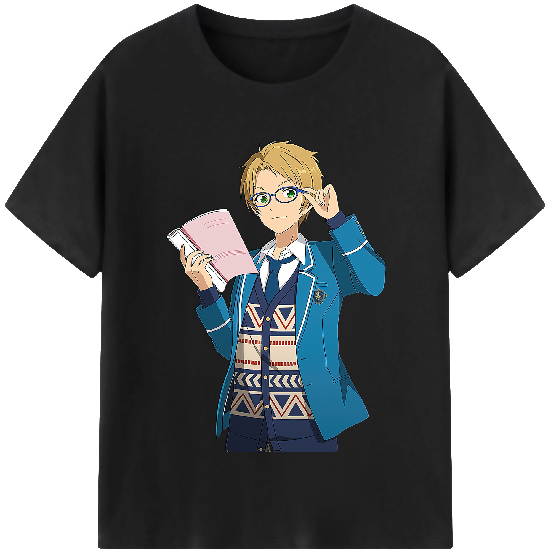 （画像用） あんさんぶるスターズ! Ensemble Stars レディースカジュアルプリントTシャツ（綿100％）