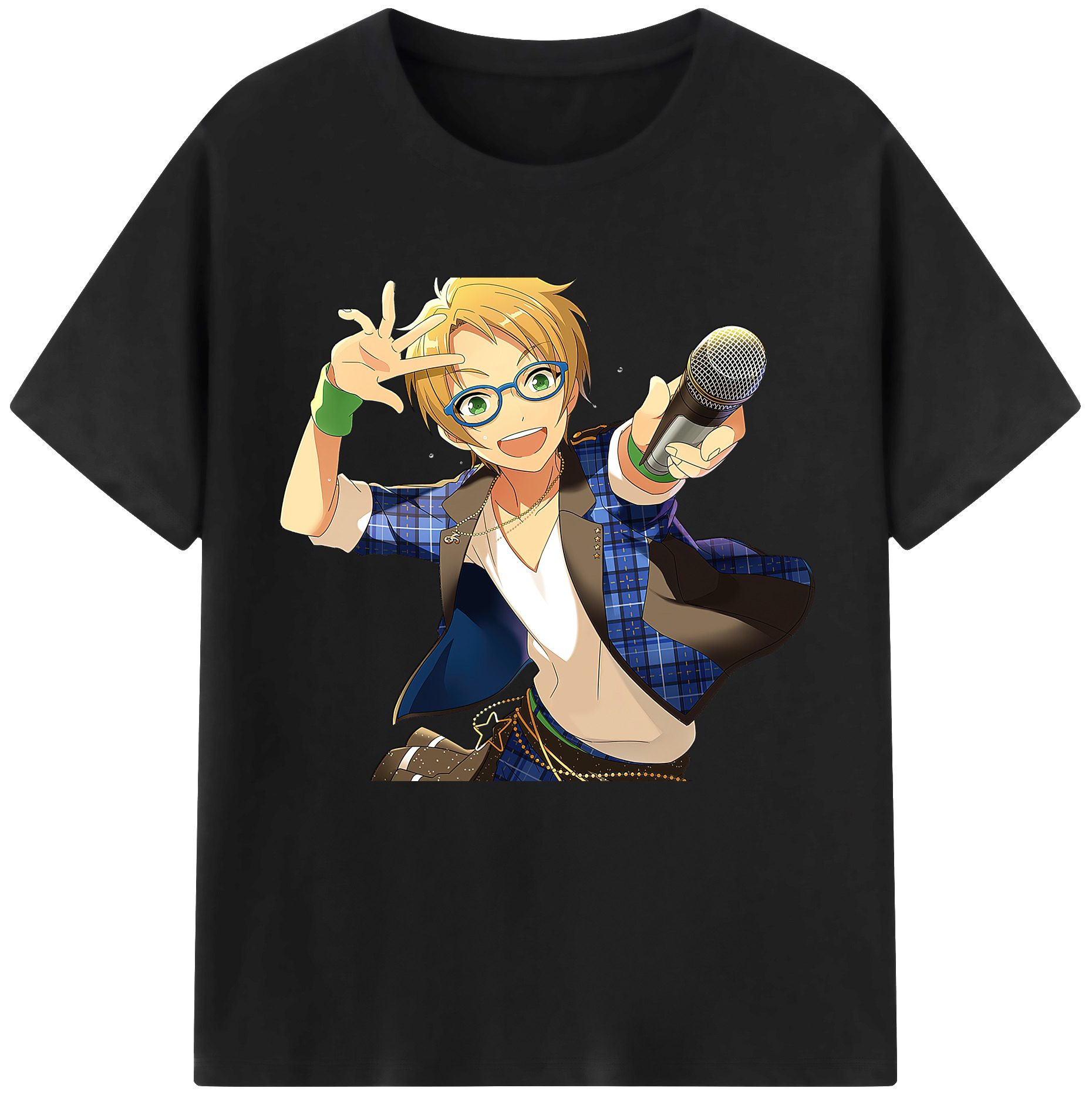 （画像用） あんさんぶるスターズ! Ensemble Stars レディースカジュアルプリントTシャツ（綿100％）