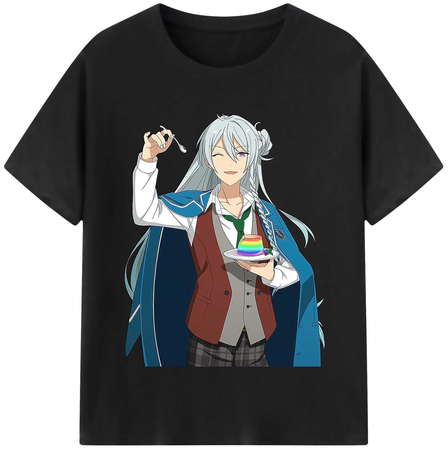 （画像用） あんさんぶるスターズ! Ensemble Stars レディースカジュアルプリントTシャツ（綿100％）