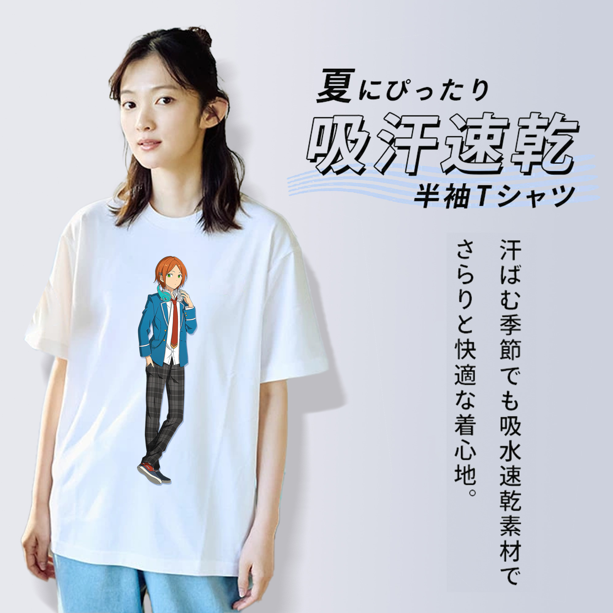 あんさんぶるスターズ! Ensemble Stars レディースカジュアルプリントTシャツ（綿100％）