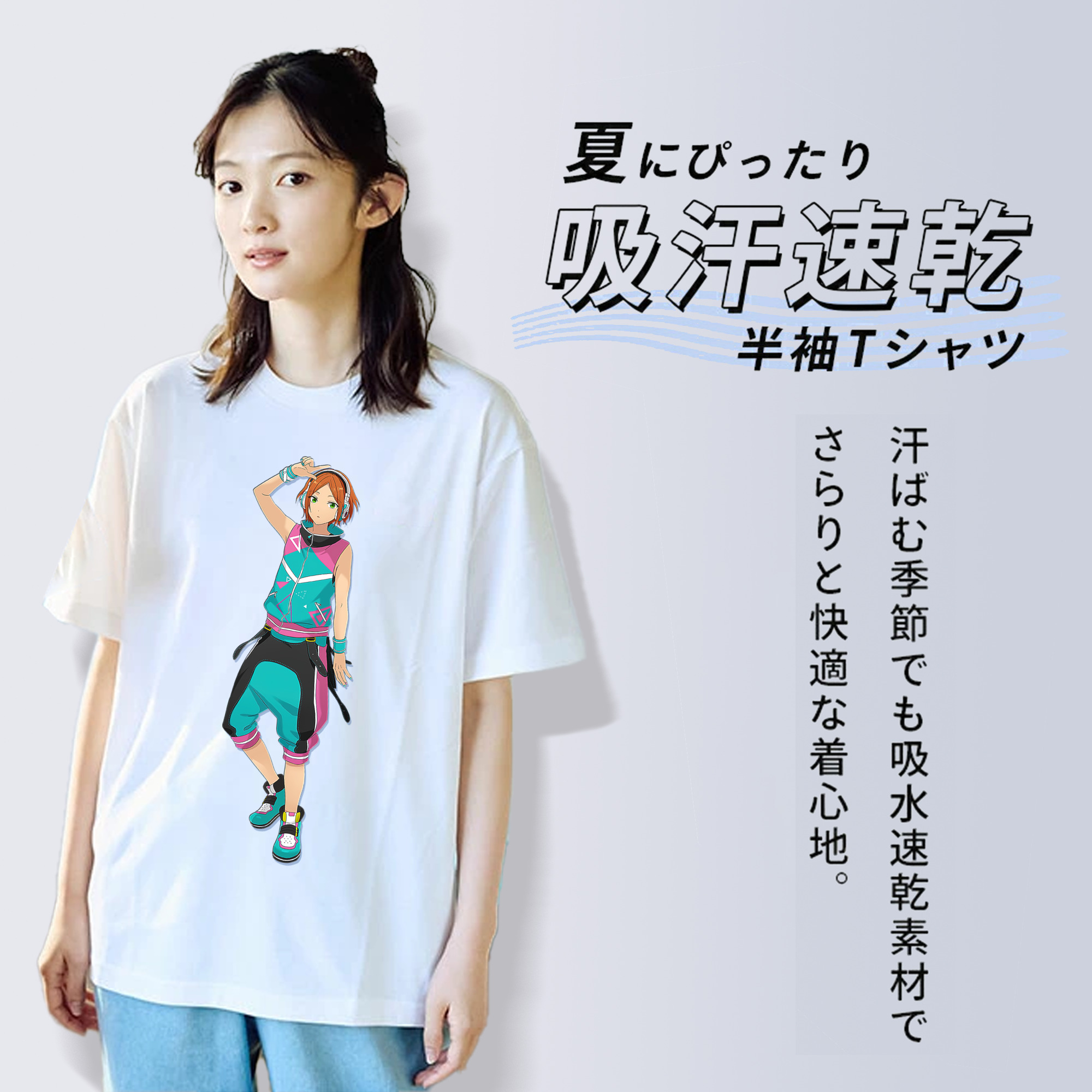 あんさんぶるスターズ! Ensemble Stars レディースカジュアルプリントTシャツ（綿100％）