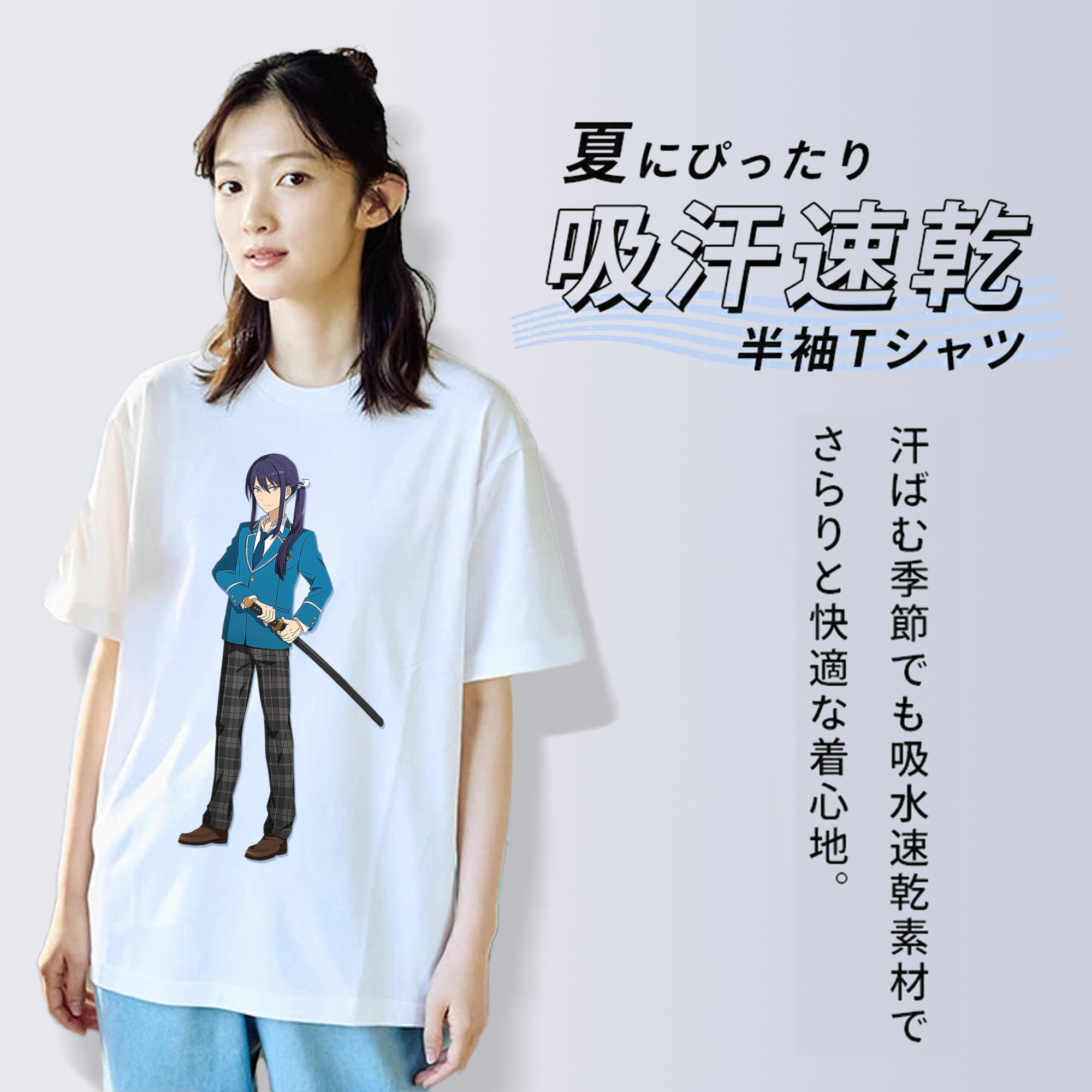 あんさんぶるスターズ! Ensemble Stars レディースカジュアルプリントTシャツ（綿100％）