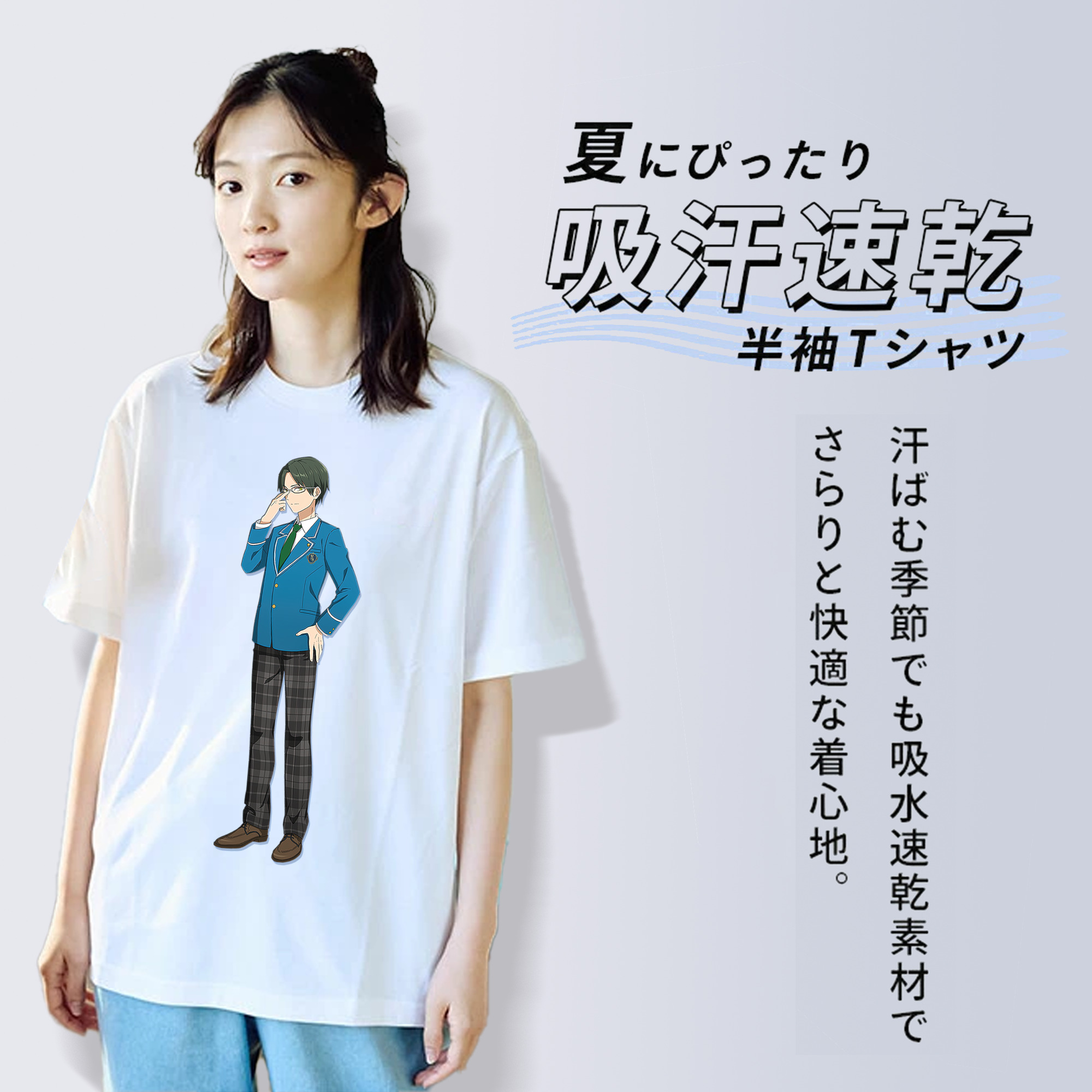 あんさんぶるスターズ! Ensemble Stars レディースカジュアルプリントTシャツ（綿100％）
