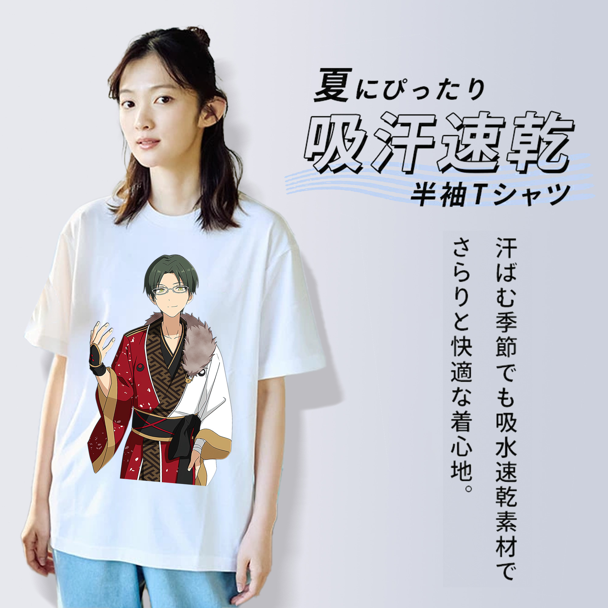 あんさんぶるスターズ! Ensemble Stars レディースカジュアルプリントTシャツ（綿100％）