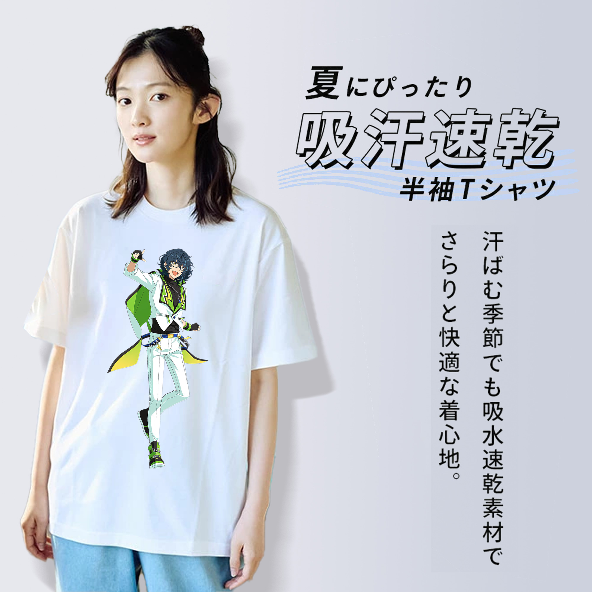 あんさんぶるスターズ! Ensemble Stars レディースカジュアルプリントTシャツ（綿100％）