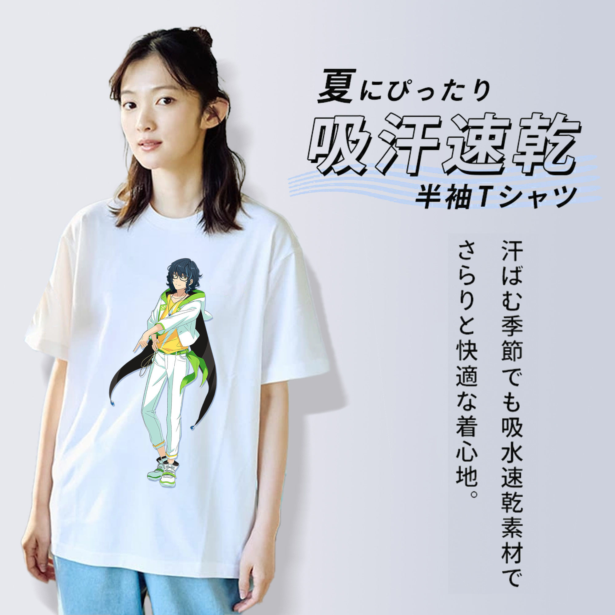 あんさんぶるスターズ! Ensemble Stars レディースカジュアルプリントTシャツ（綿100％）