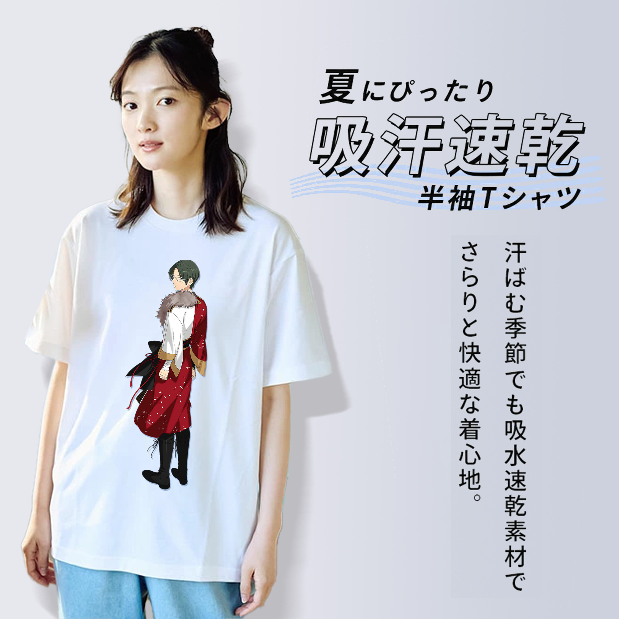 あんさんぶるスターズ! Ensemble Stars レディースカジュアルプリントTシャツ（綿100％）