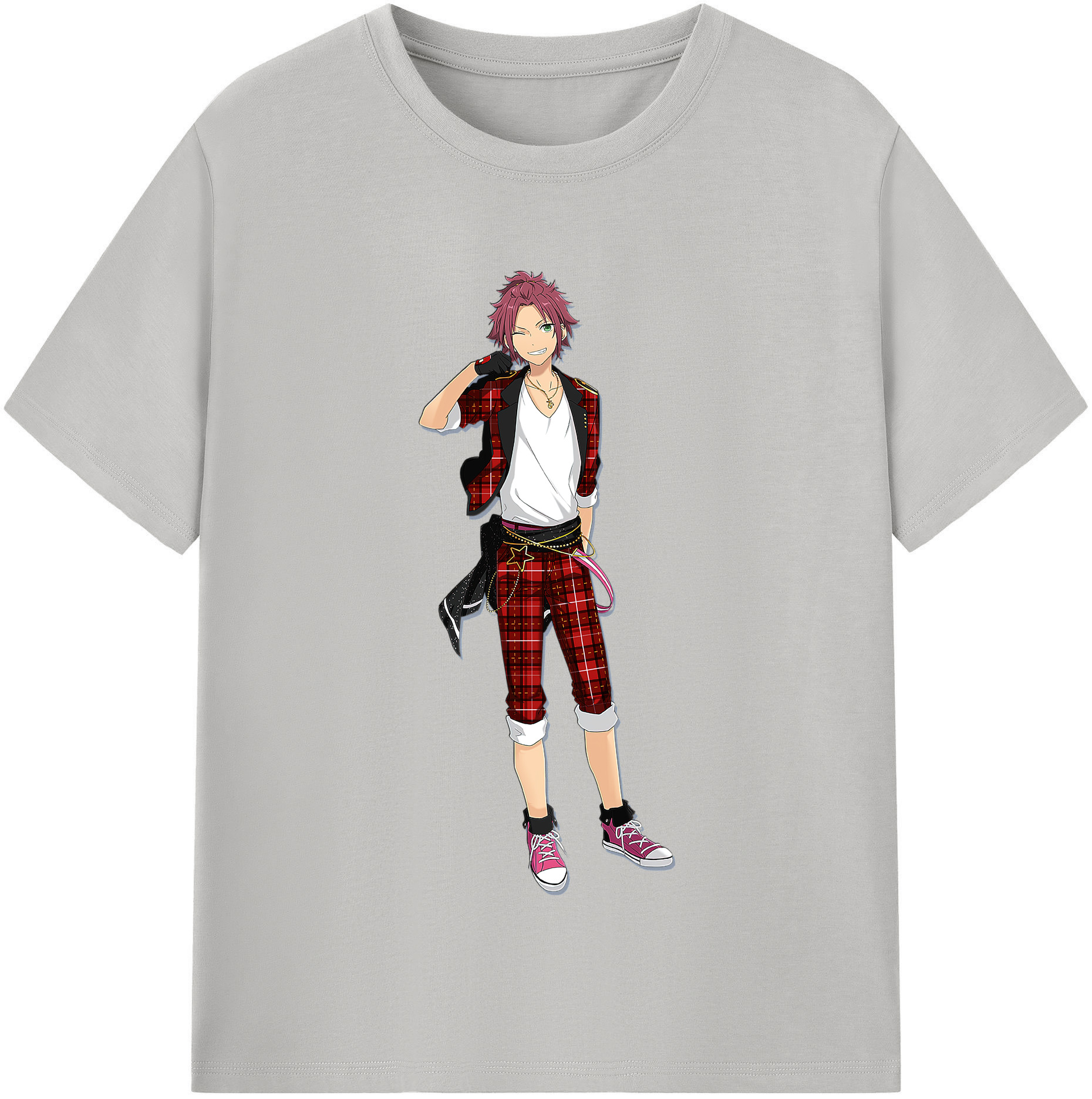 （画像用） あんさんぶるスターズ! Ensemble Stars レディースカジュアルプリントTシャツ（綿100％）
