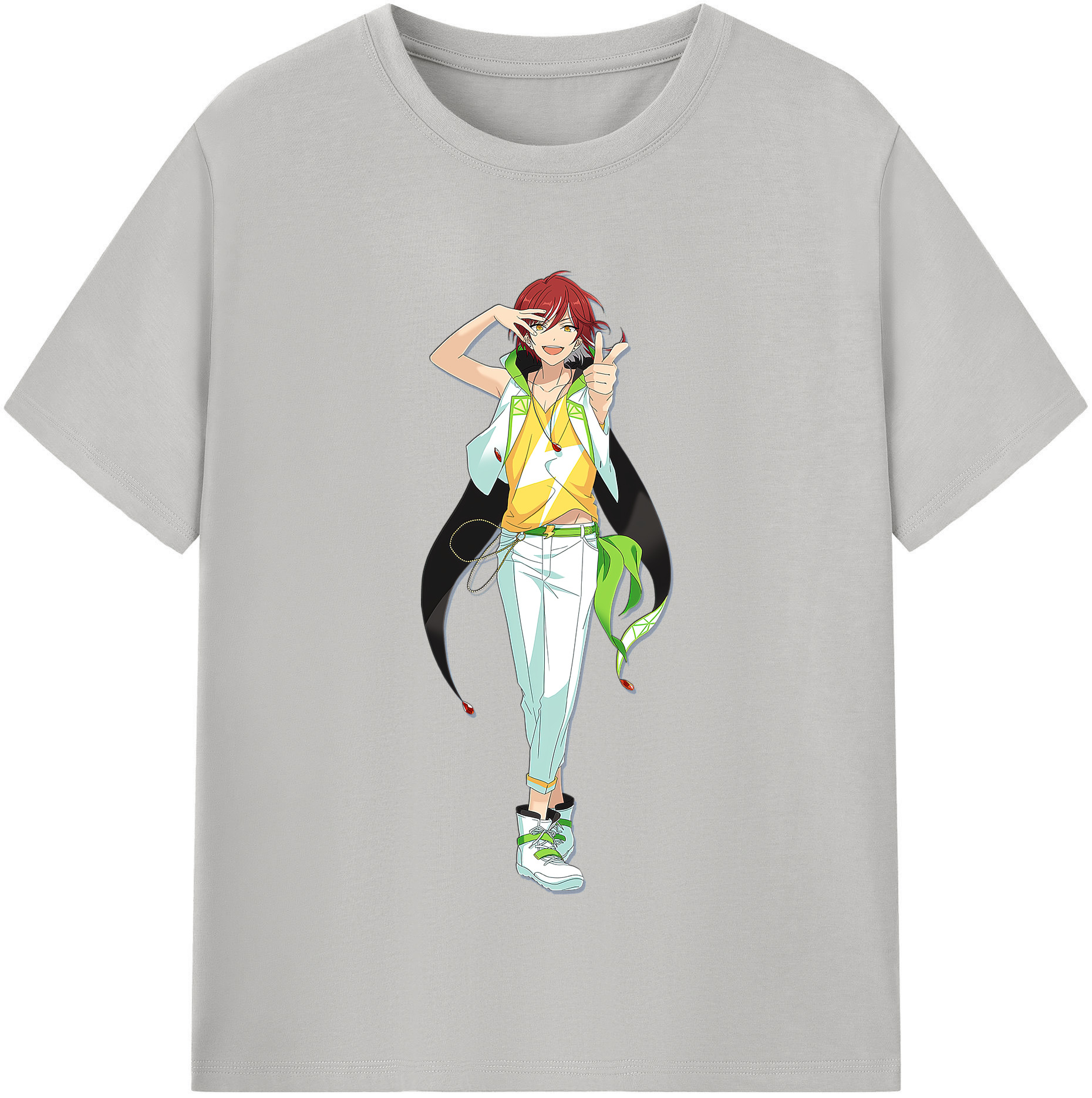 （画像用） あんさんぶるスターズ! Ensemble Stars レディースカジュアルプリントTシャツ（綿100％）