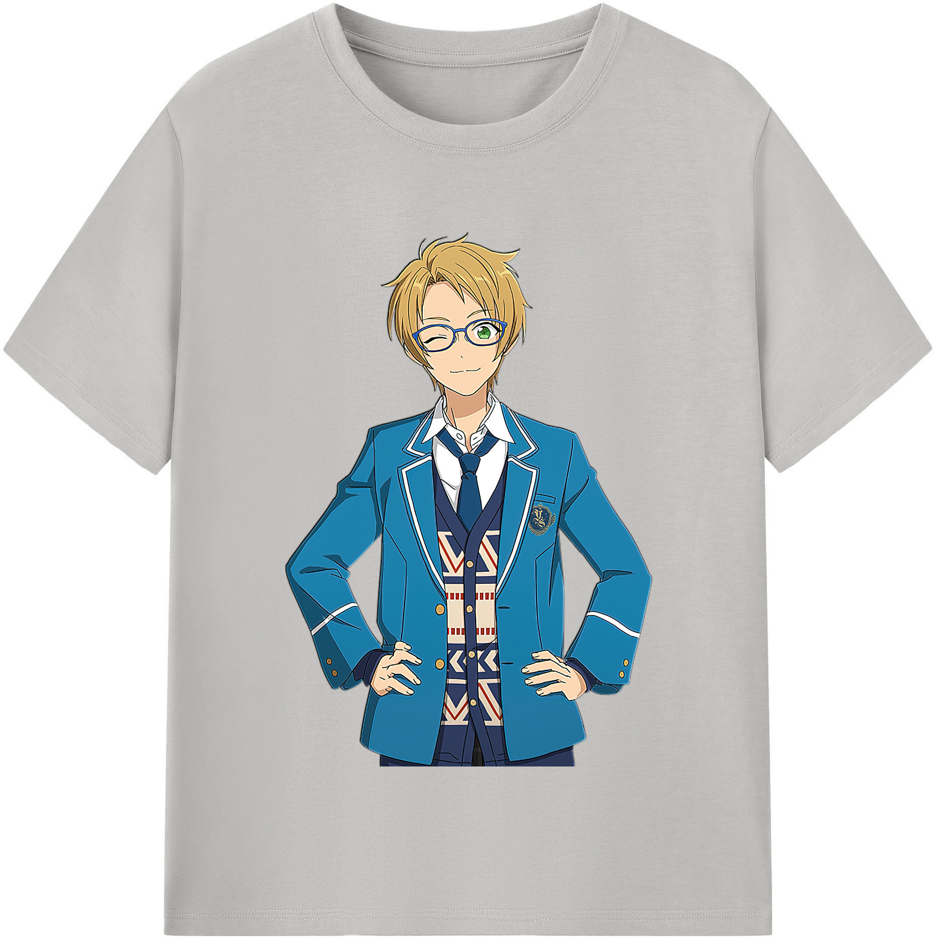 （画像用） あんさんぶるスターズ! Ensemble Stars レディースカジュアルプリントTシャツ（綿100％）