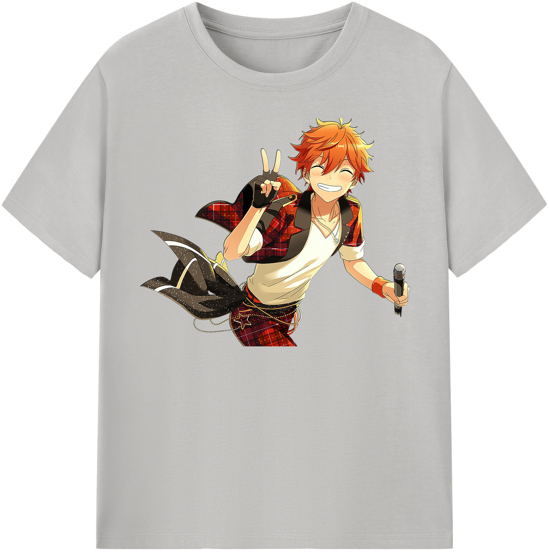 （画像用） あんさんぶるスターズ! Ensemble Stars レディースカジュアルプリントTシャツ（綿100％）