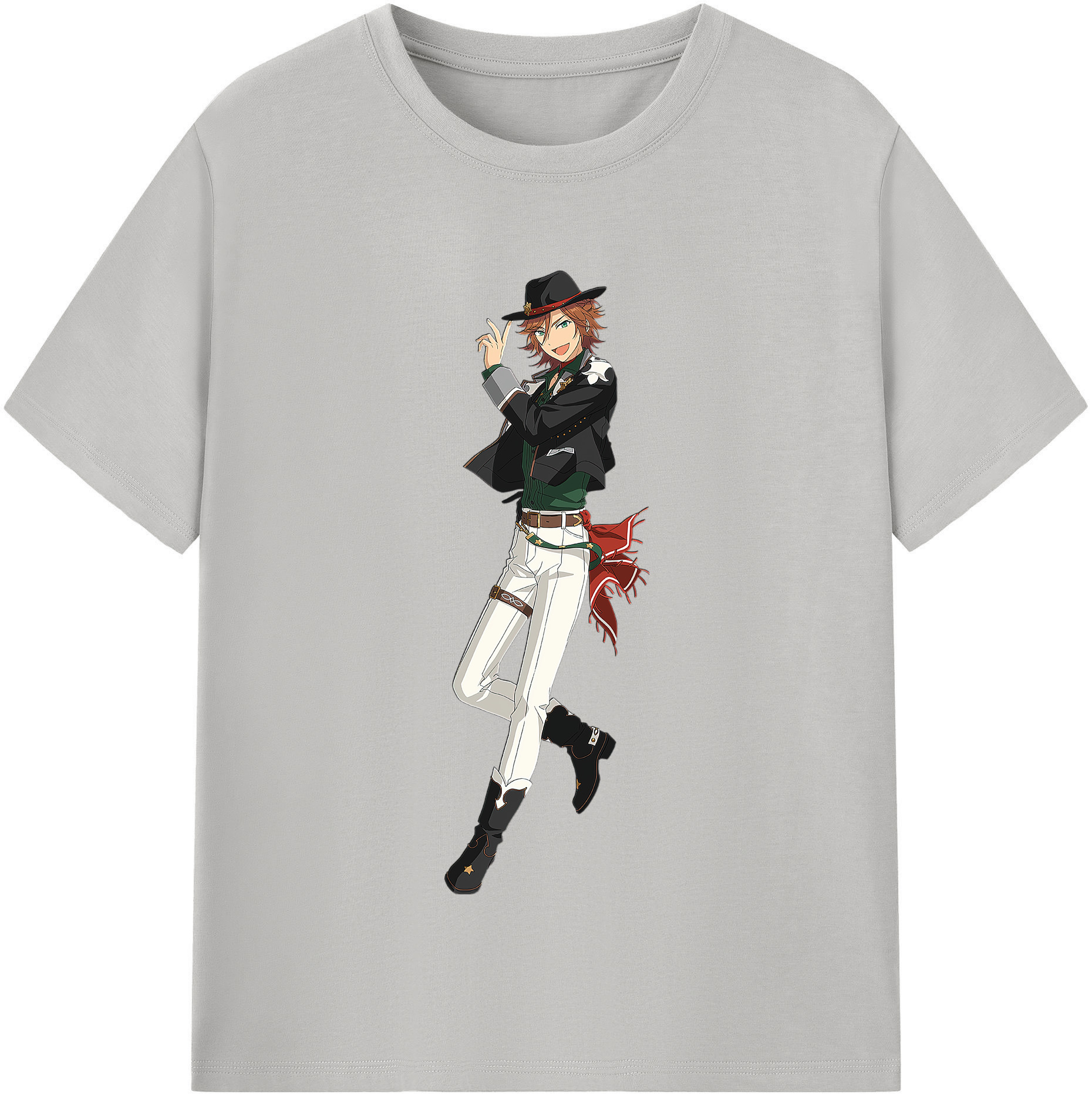 （画像用） あんさんぶるスターズ! Ensemble Stars レディースカジュアルプリントTシャツ（綿100％）