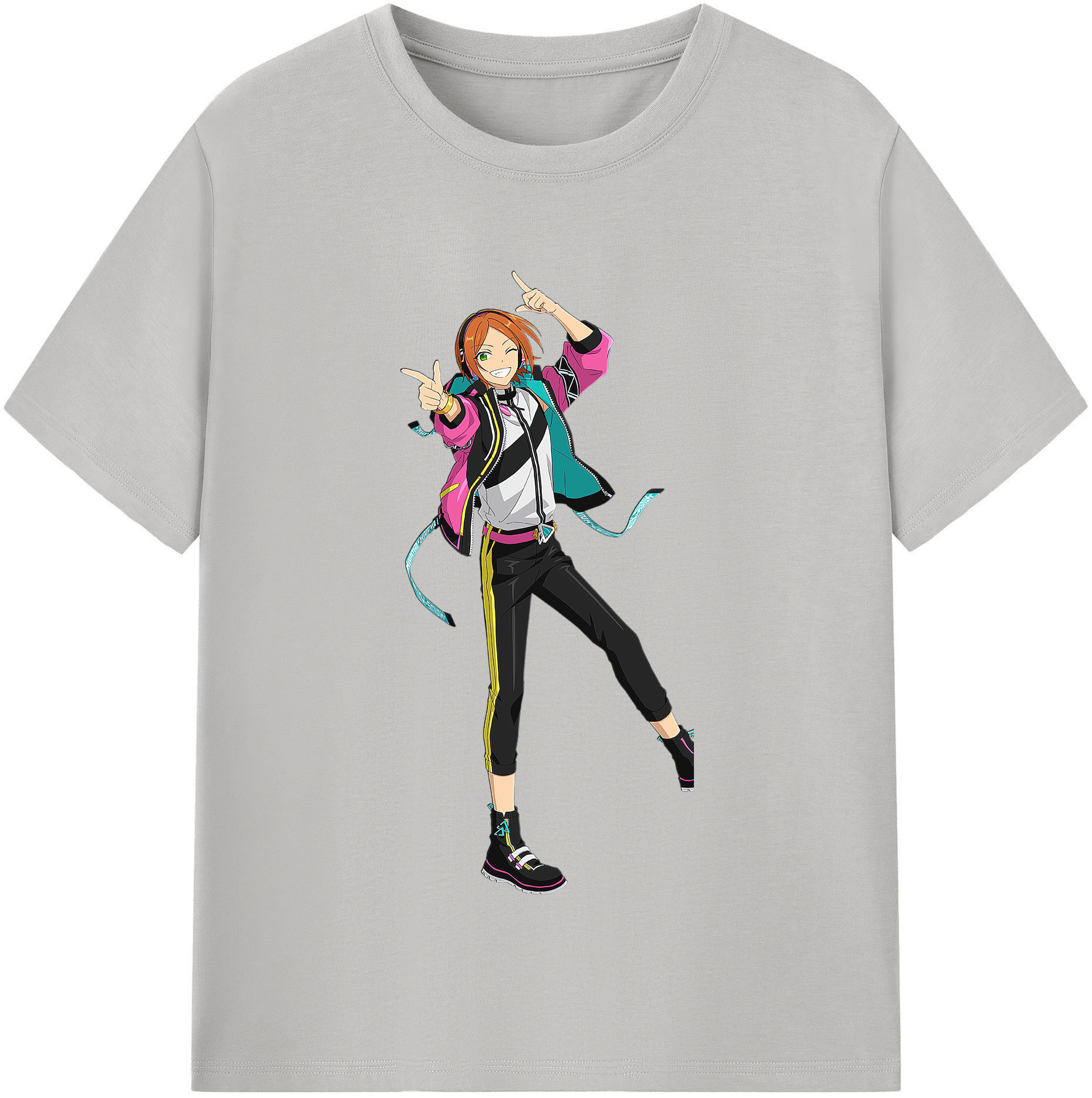 （画像用） あんさんぶるスターズ! Ensemble Stars レディースカジュアルプリントTシャツ（綿100％）