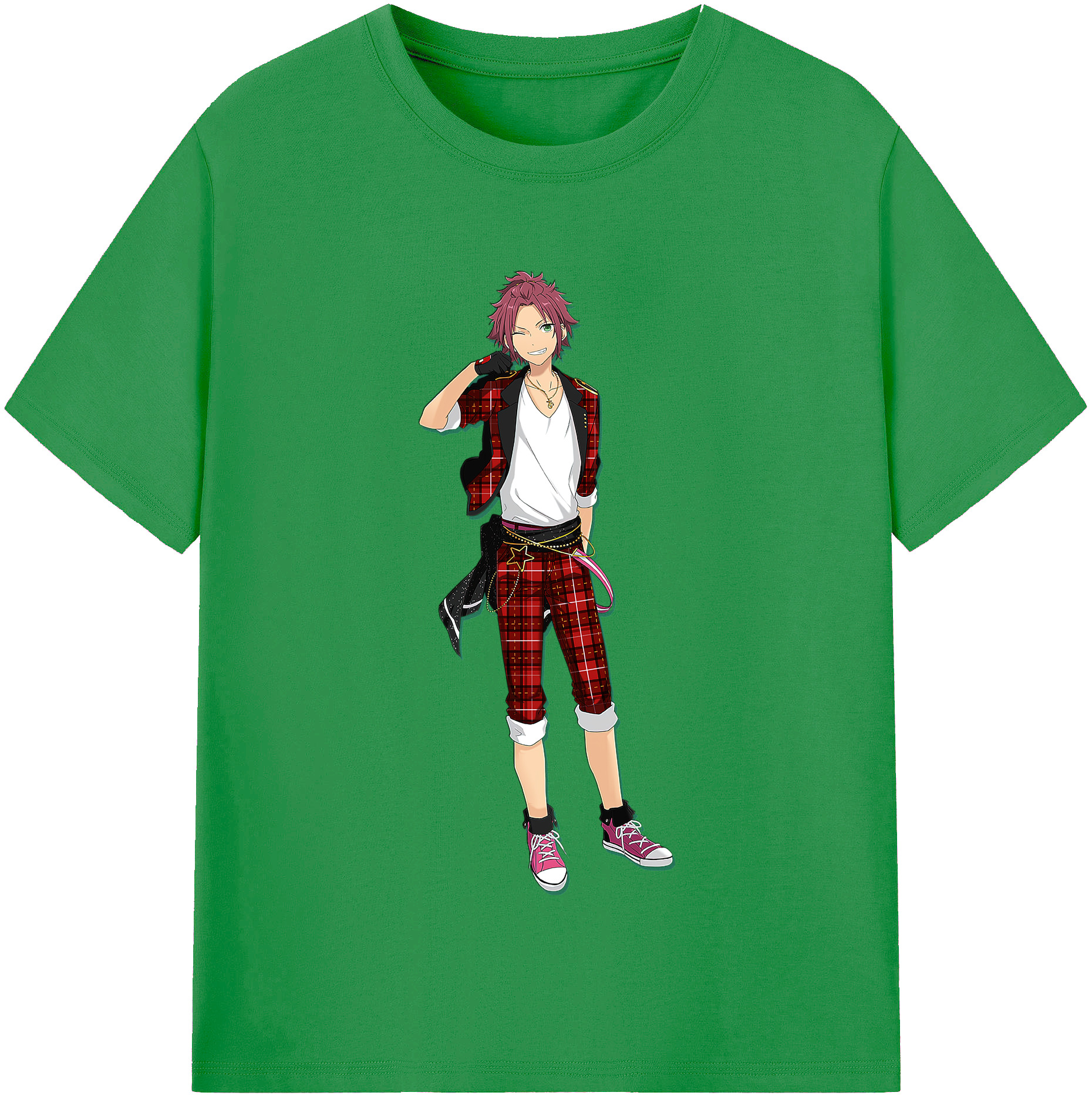 （画像用） あんさんぶるスターズ! Ensemble Stars レディースカジュアルプリントTシャツ（綿100％）