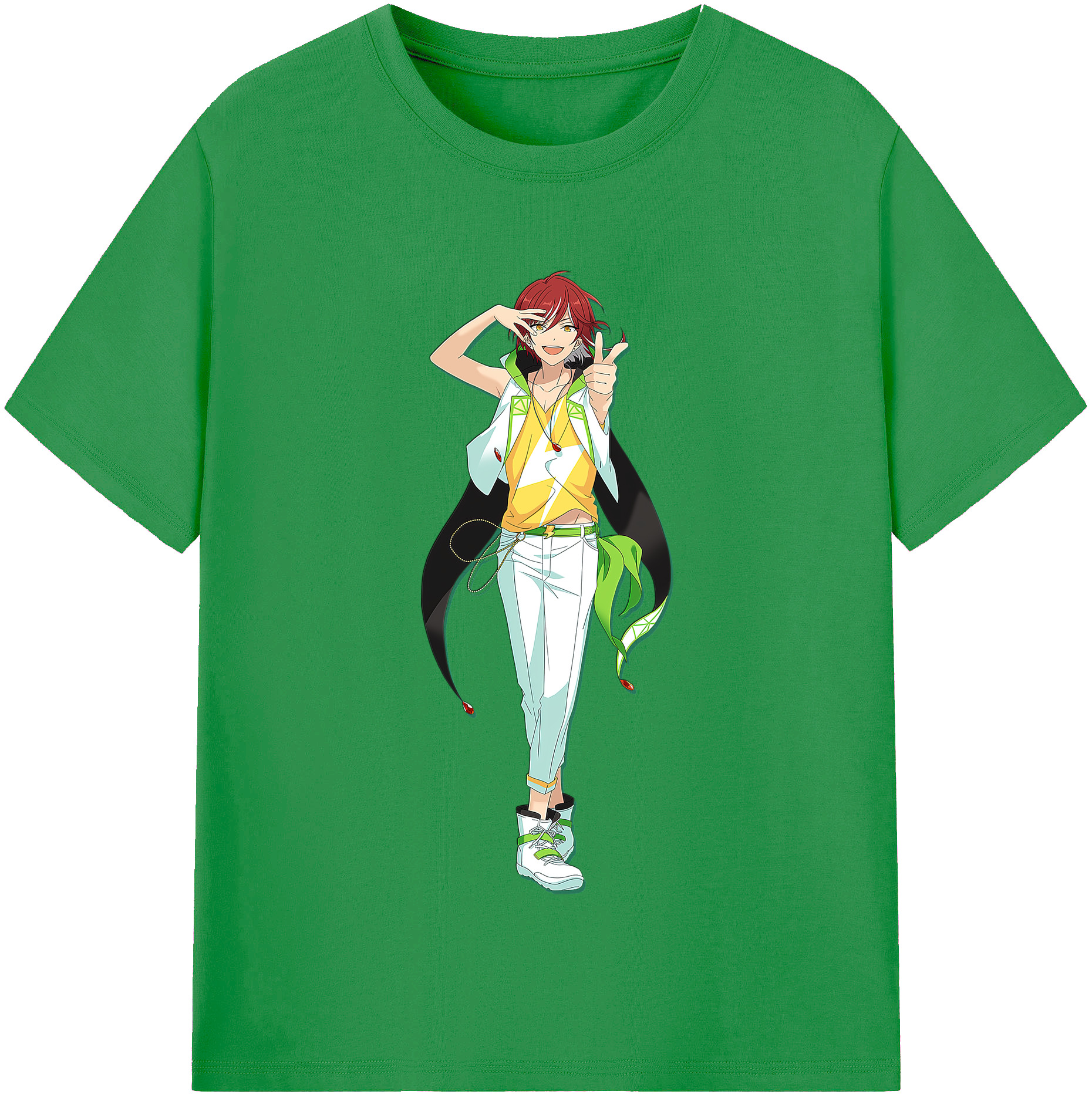 （画像用） あんさんぶるスターズ! Ensemble Stars レディースカジュアルプリントTシャツ（綿100％）