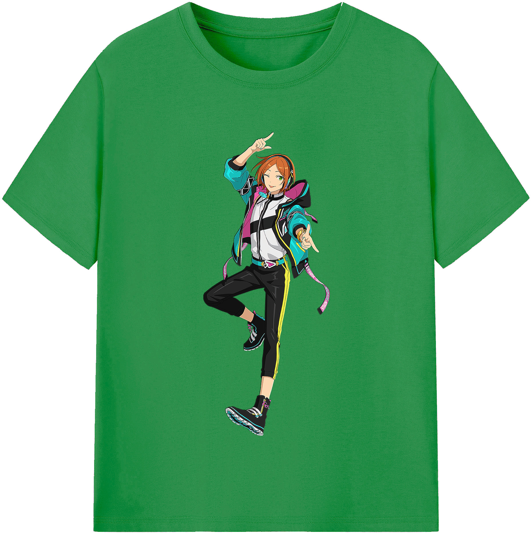 （画像用） あんさんぶるスターズ! Ensemble Stars レディースカジュアルプリントTシャツ（綿100％）