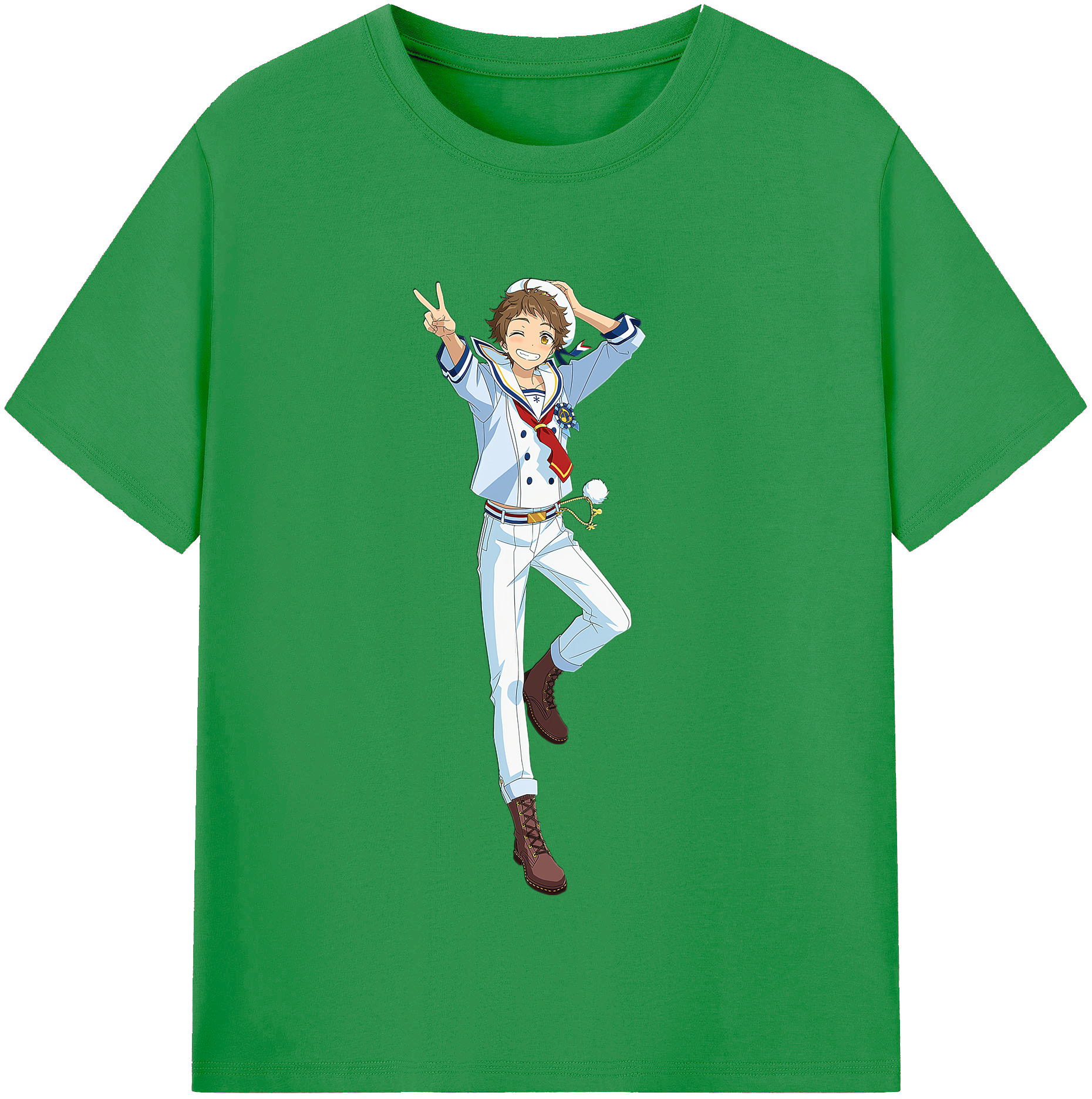 （画像用） あんさんぶるスターズ! Ensemble Stars レディースカジュアルプリントTシャツ（綿100％）