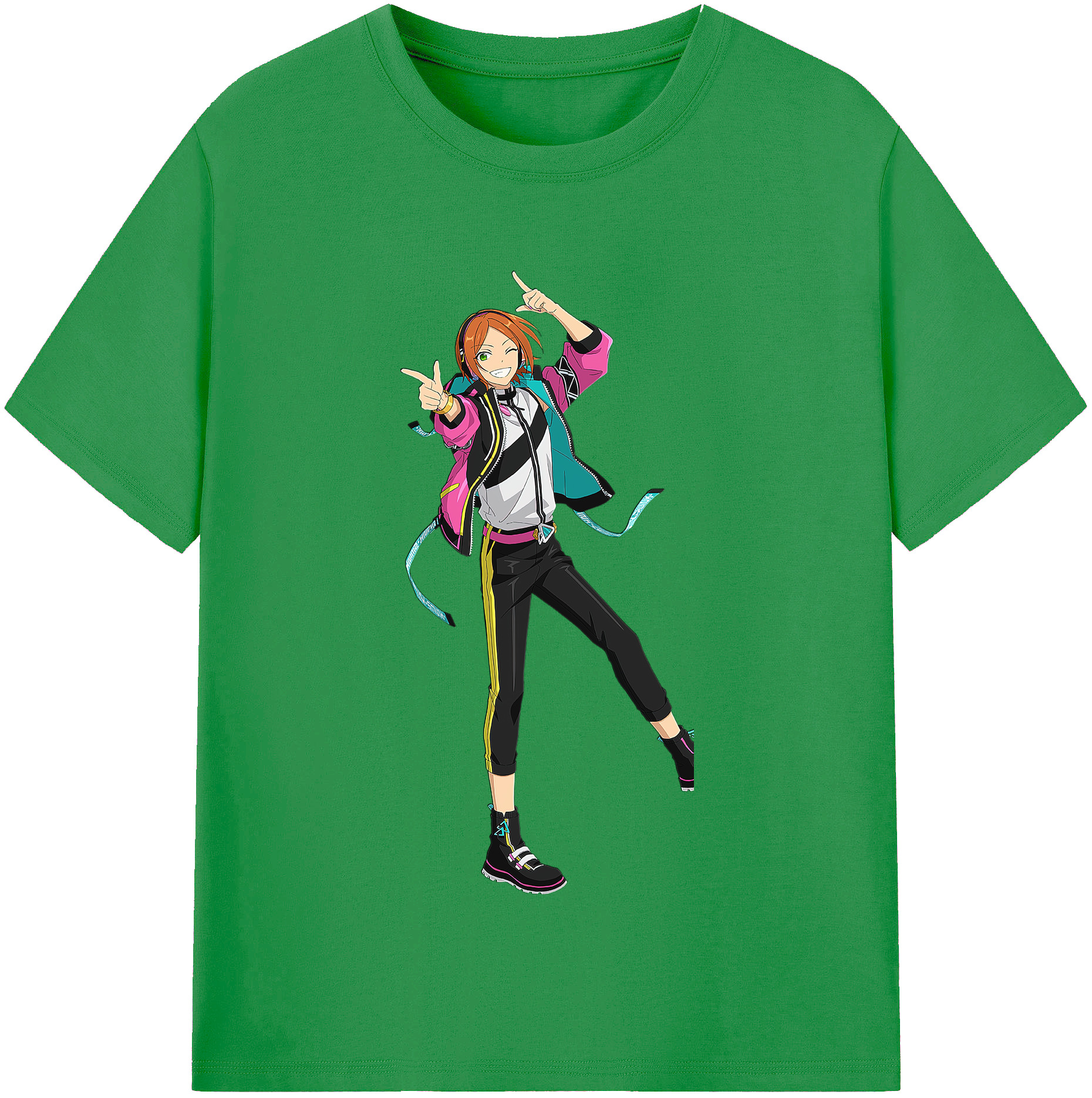 （画像用） あんさんぶるスターズ! Ensemble Stars レディースカジュアルプリントTシャツ（綿100％）