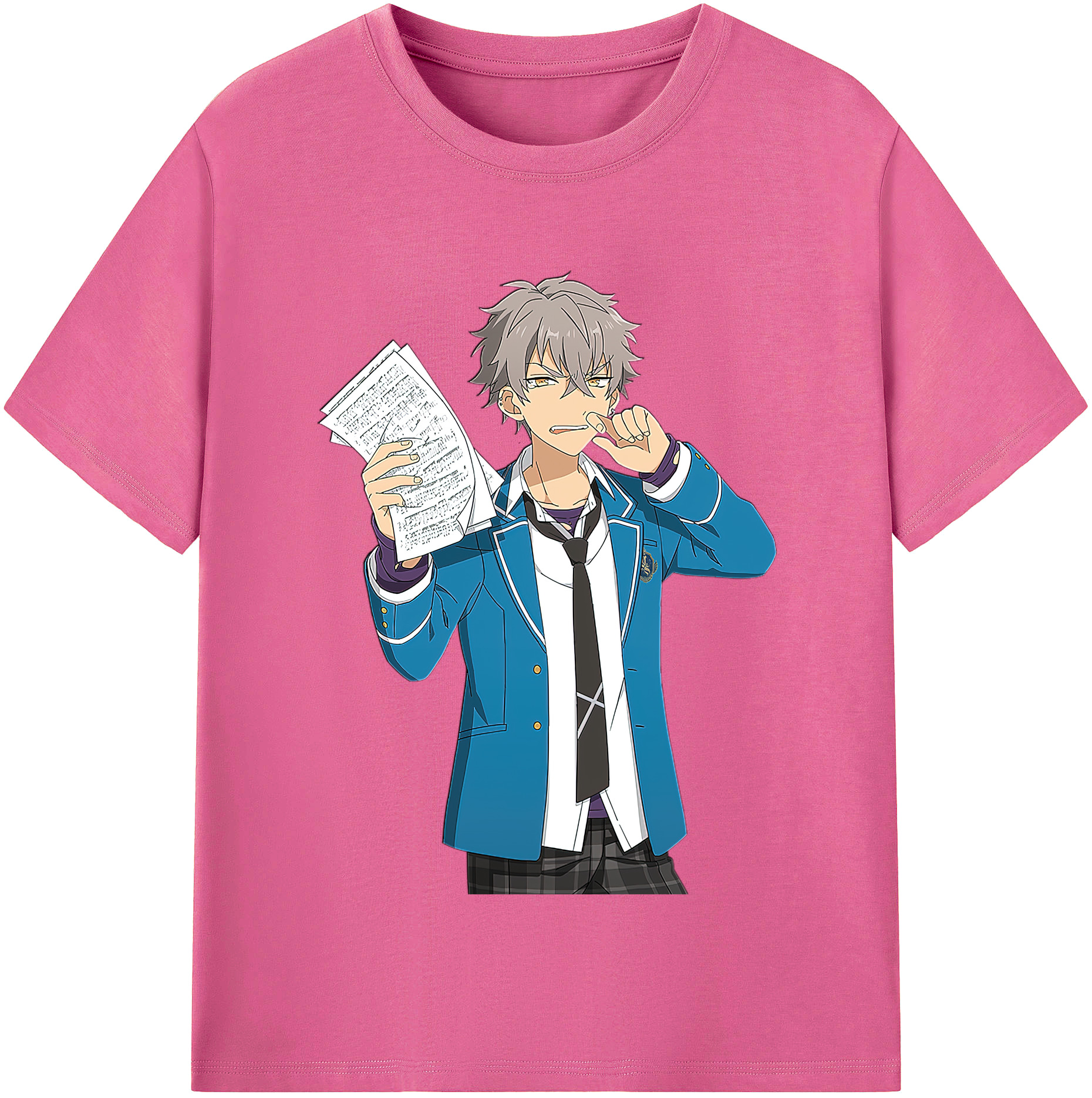 （画像用） あんさんぶるスターズ! Ensemble Stars レディースカジュアルプリントTシャツ（綿100％）