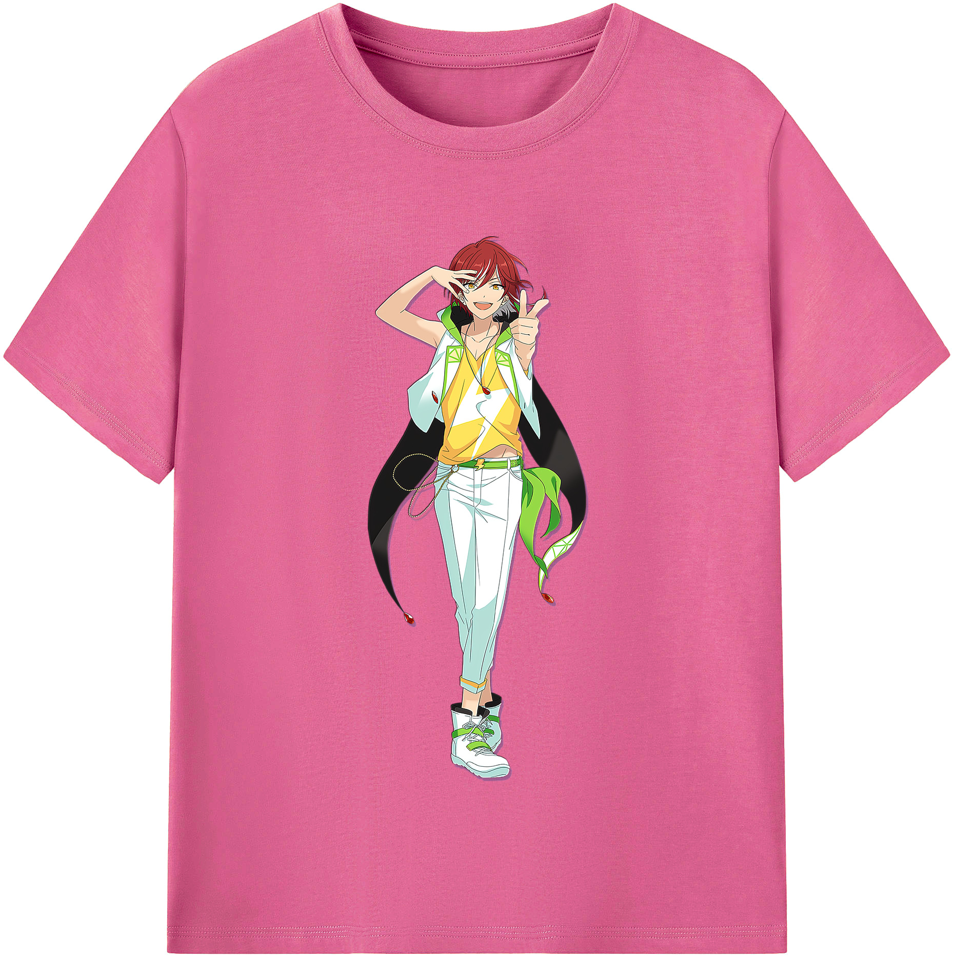 （画像用） あんさんぶるスターズ! Ensemble Stars レディースカジュアルプリントTシャツ（綿100％）