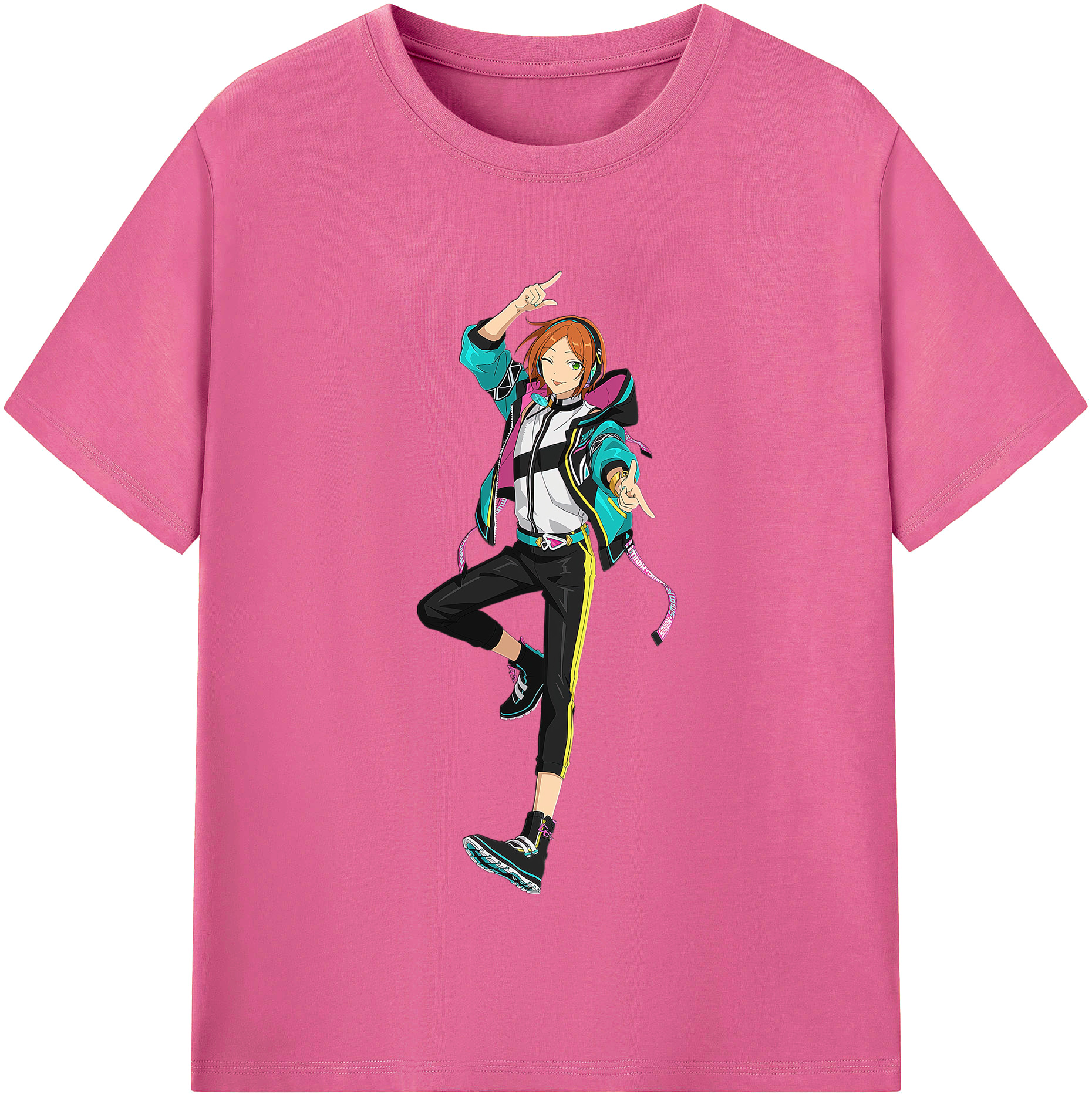 （画像用） あんさんぶるスターズ! Ensemble Stars レディースカジュアルプリントTシャツ（綿100％）