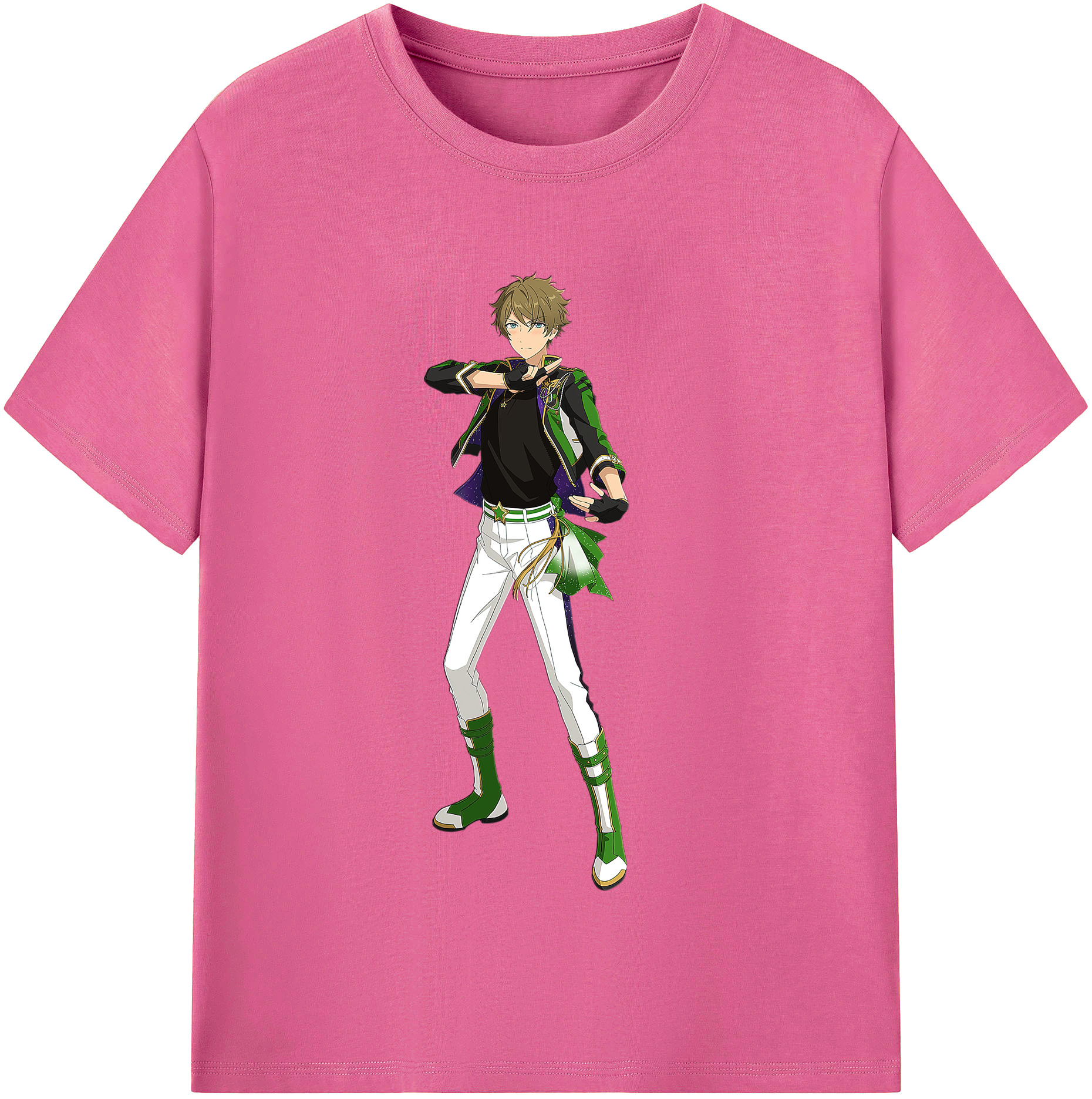 （画像用） あんさんぶるスターズ! Ensemble Stars レディースカジュアルプリントTシャツ（綿100％）