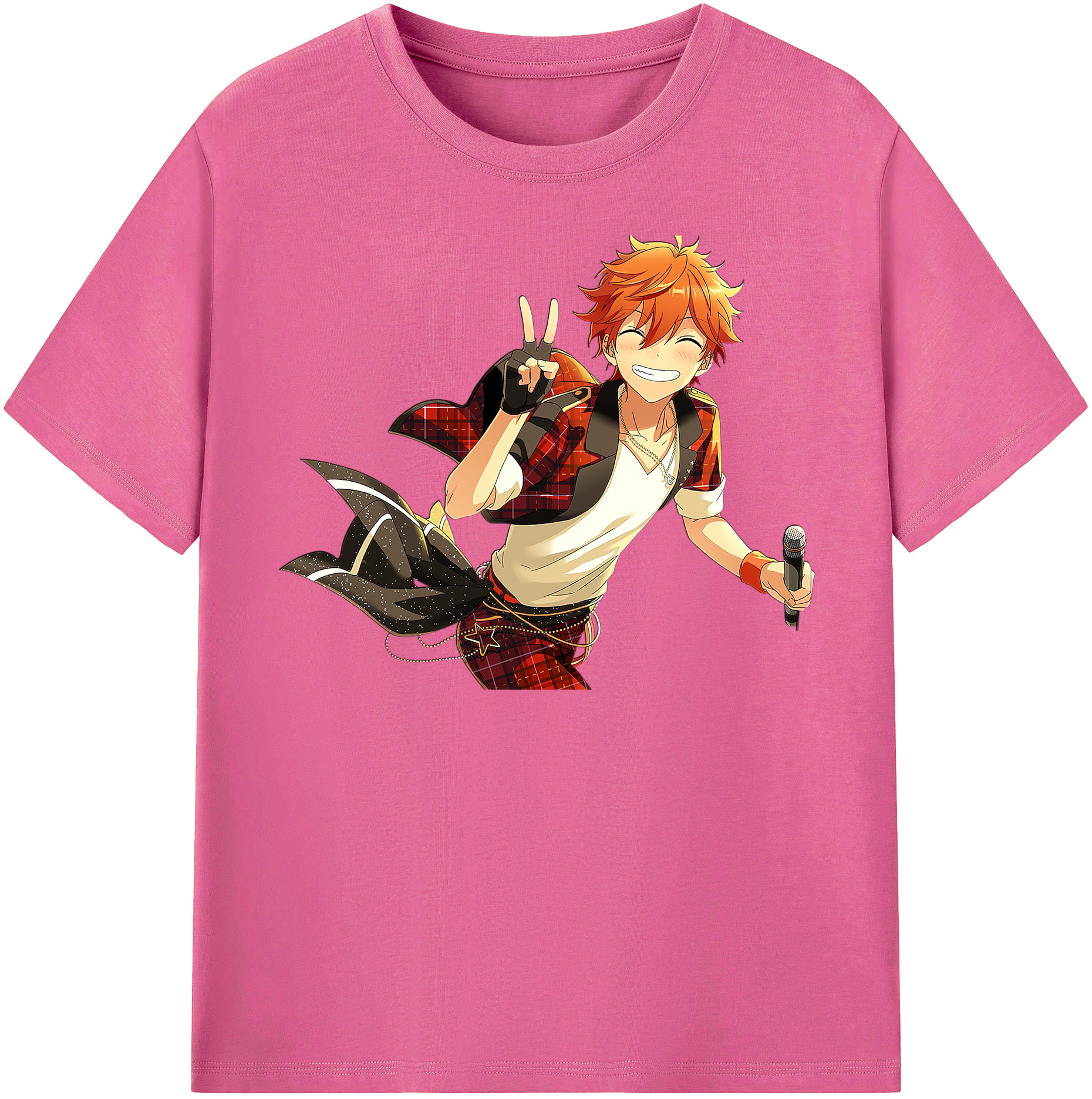 （画像用） あんさんぶるスターズ! Ensemble Stars レディースカジュアルプリントTシャツ（綿100％）