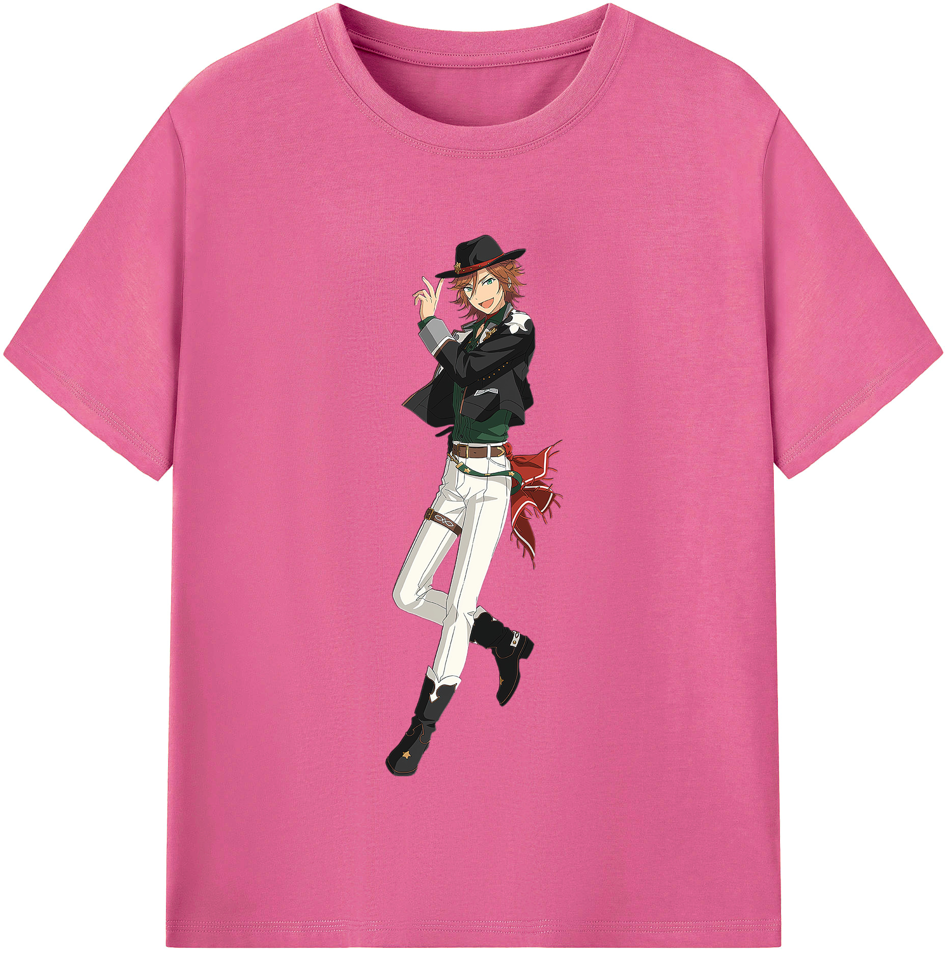 （画像用） あんさんぶるスターズ! Ensemble Stars レディースカジュアルプリントTシャツ（綿100％）