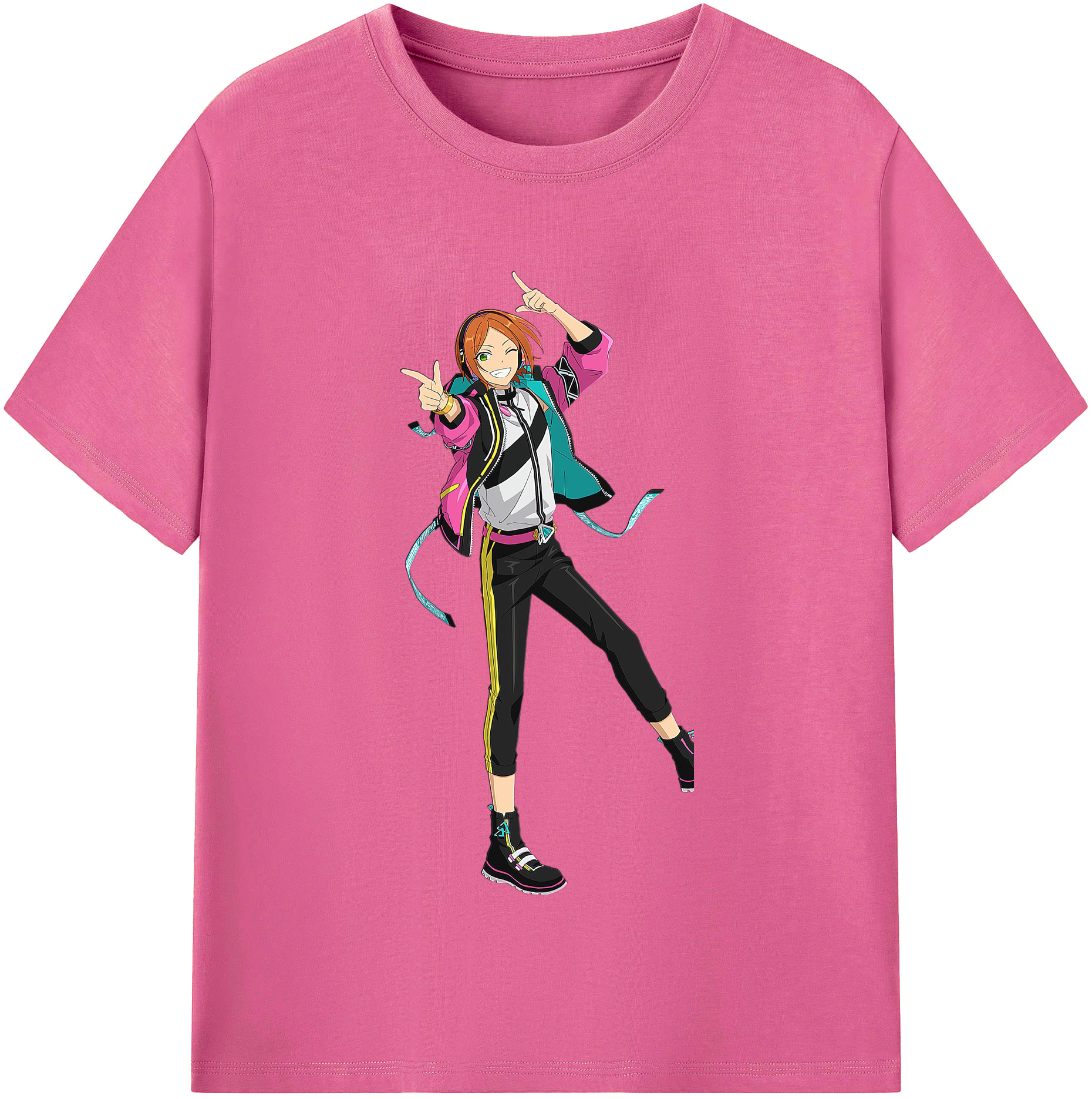 （画像用） あんさんぶるスターズ! Ensemble Stars レディースカジュアルプリントTシャツ（綿100％）