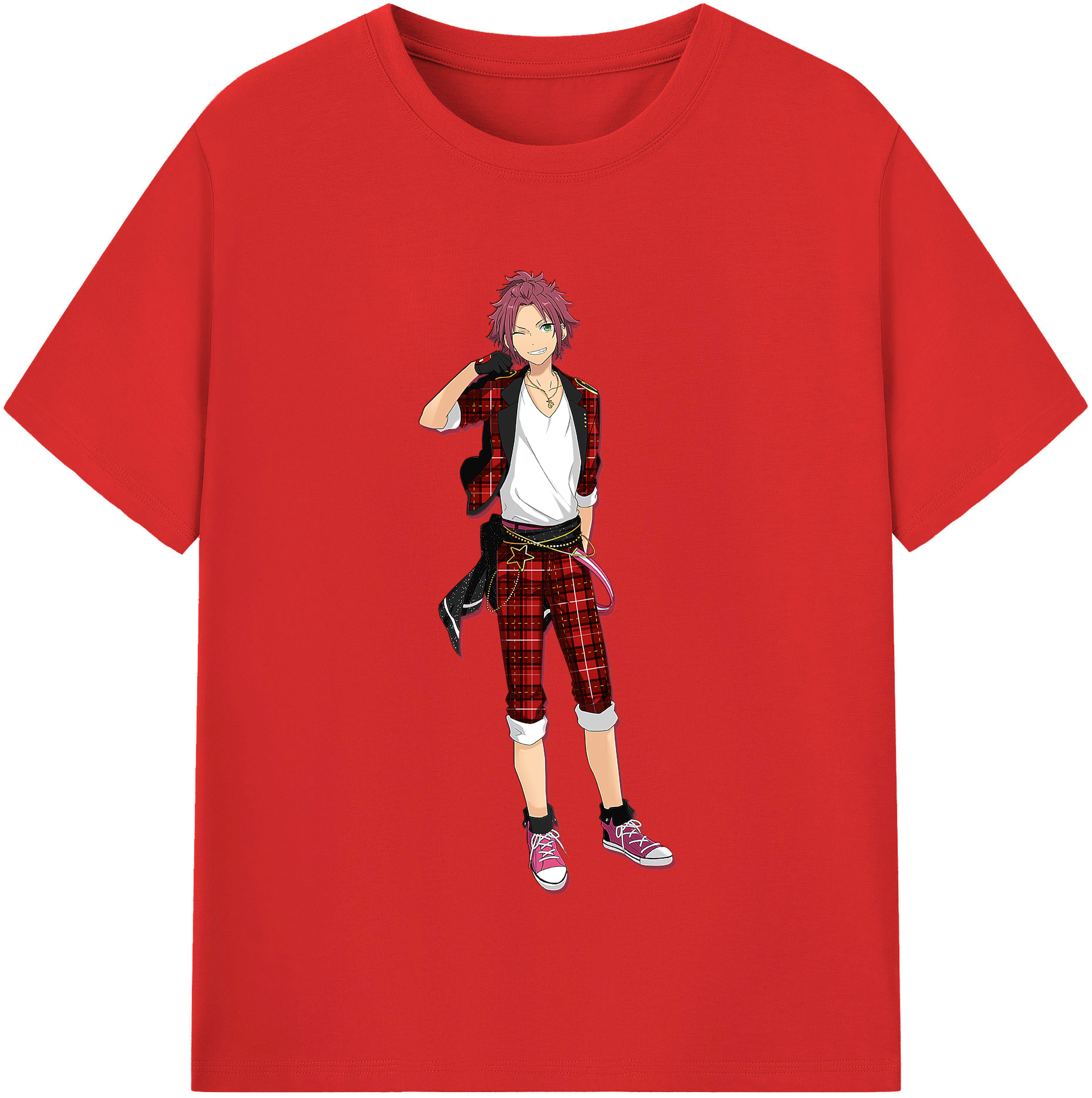 （画像用） あんさんぶるスターズ! Ensemble Stars レディースカジュアルプリントTシャツ（綿100％）