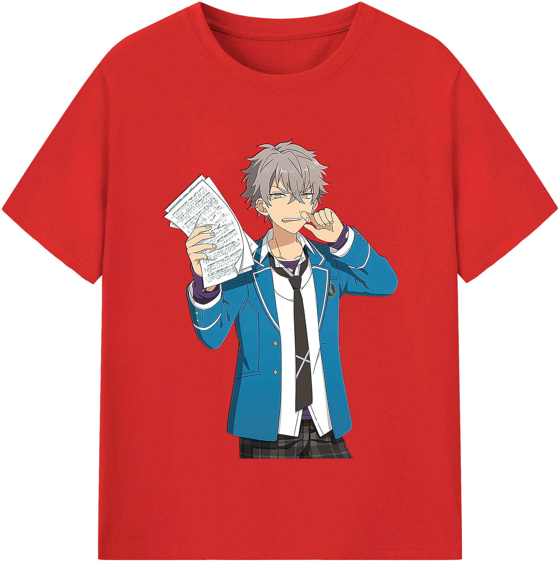 （画像用） あんさんぶるスターズ! Ensemble Stars レディースカジュアルプリントTシャツ（綿100％）