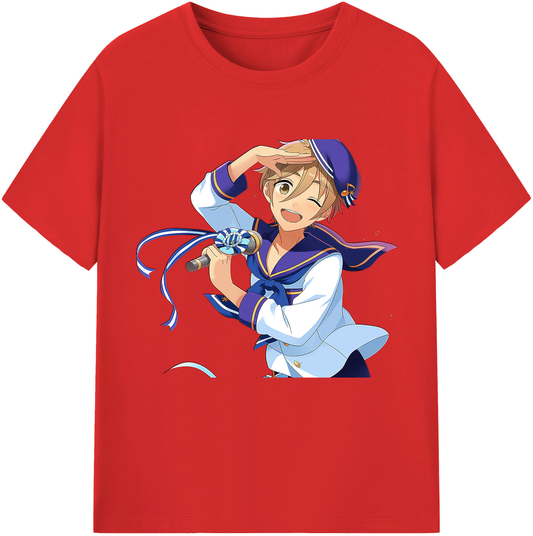 （画像用） あんさんぶるスターズ! Ensemble Stars レディースカジュアルプリントTシャツ（綿100％）