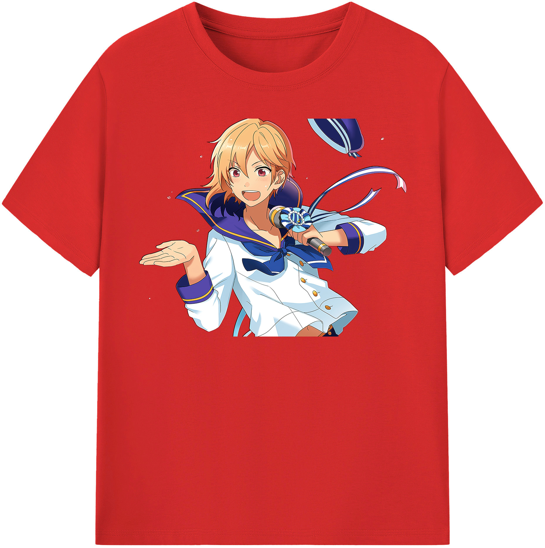 （画像用） あんさんぶるスターズ! Ensemble Stars レディースカジュアルプリントTシャツ（綿100％）