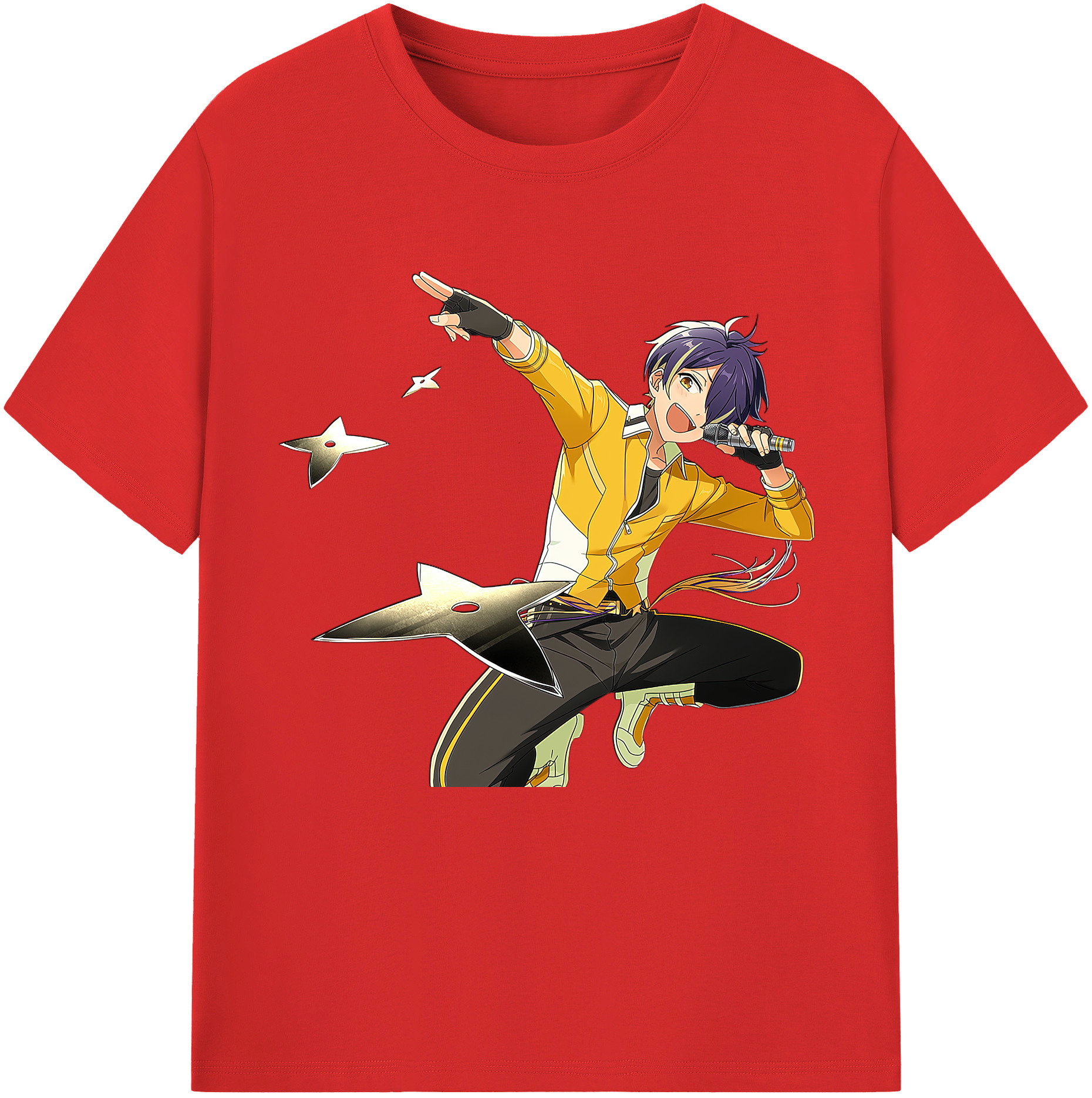 （画像用） あんさんぶるスターズ! Ensemble Stars レディースカジュアルプリントTシャツ（綿100％）