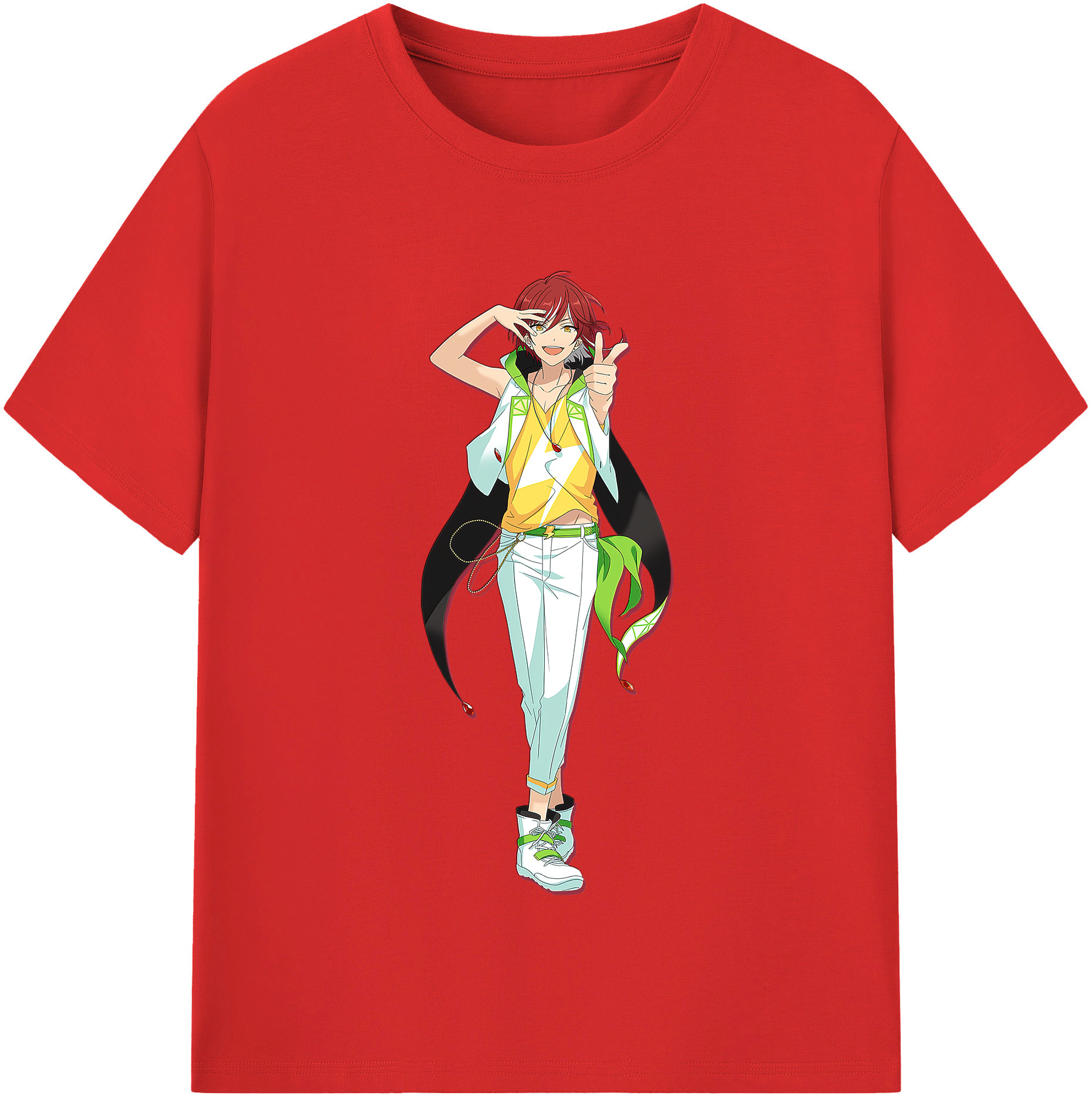 （画像用） あんさんぶるスターズ! Ensemble Stars レディースカジュアルプリントTシャツ（綿100％）
