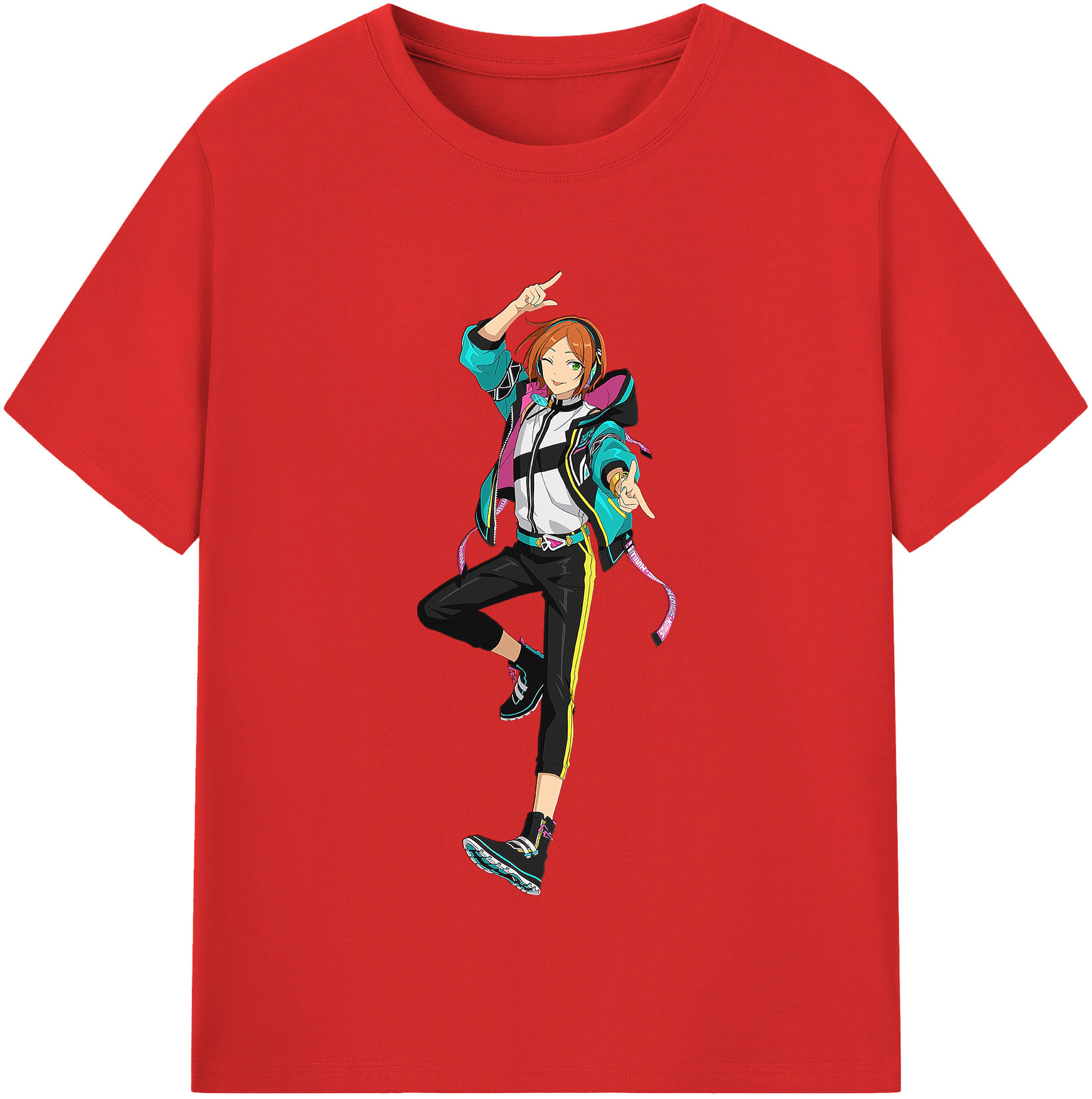 （画像用） あんさんぶるスターズ! Ensemble Stars レディースカジュアルプリントTシャツ（綿100％）
