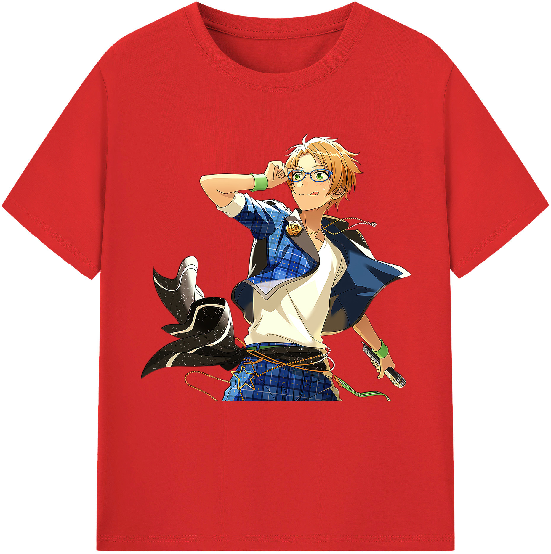 （画像用） あんさんぶるスターズ! Ensemble Stars レディースカジュアルプリントTシャツ（綿100％）
